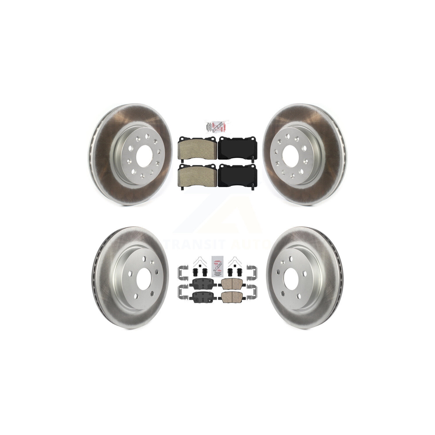 Ensemble de disque de frein avant semi-métallique à revêtement en céramique à l'arrière pour la Camaro Cadillac KGA-101599 de Chevrolet