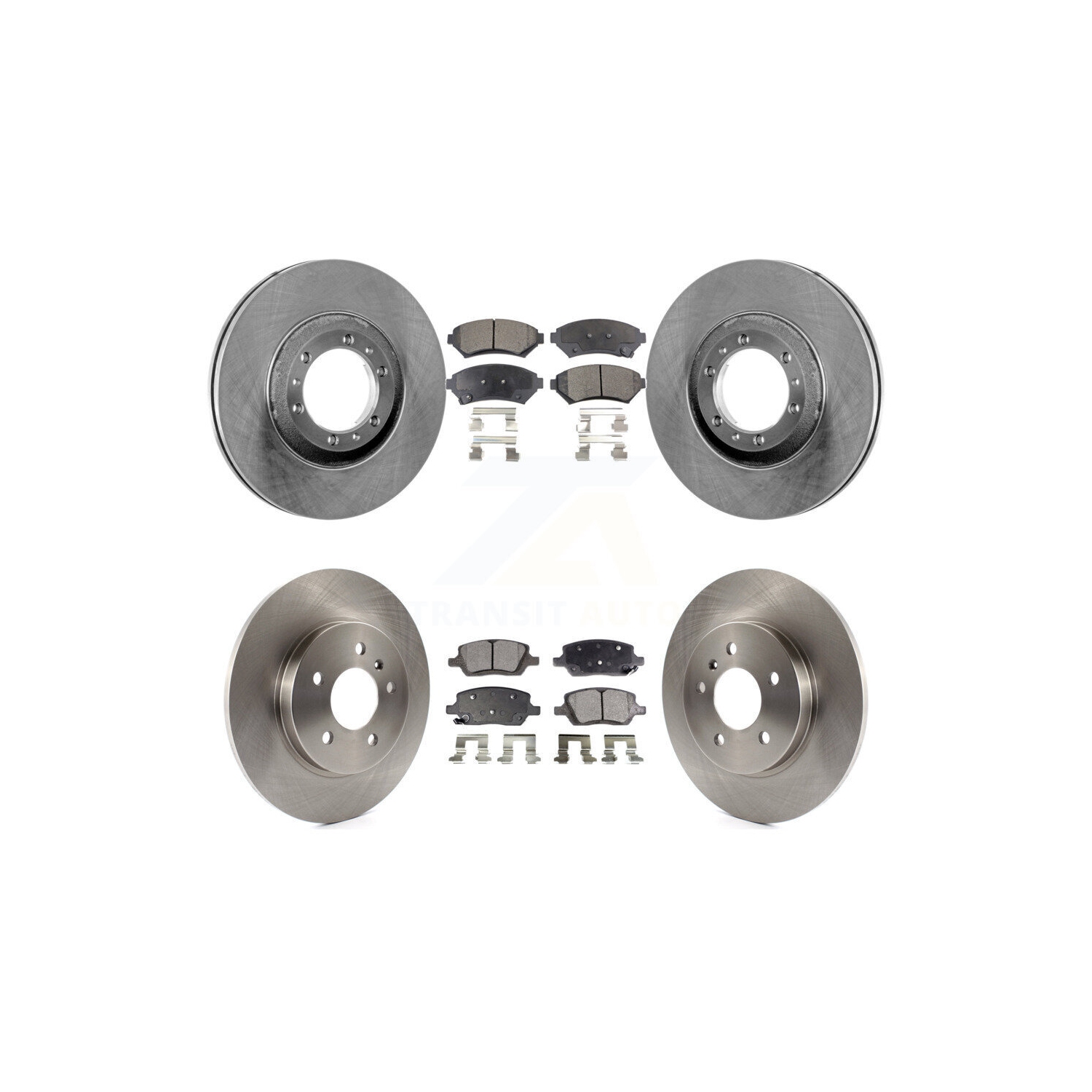 Disques de frein à disque arrière avant et plaquettes en céramique pour Pontiac Montana SV6 2005 avec TA K8T-104332