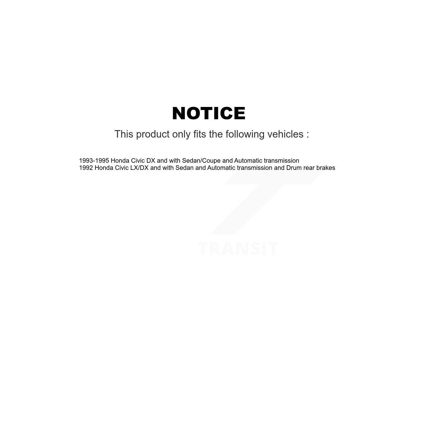 Disques de frein à disque avant arrière, plaquettes semi-métalliques et tambour pour Honda Civic K8F-102078