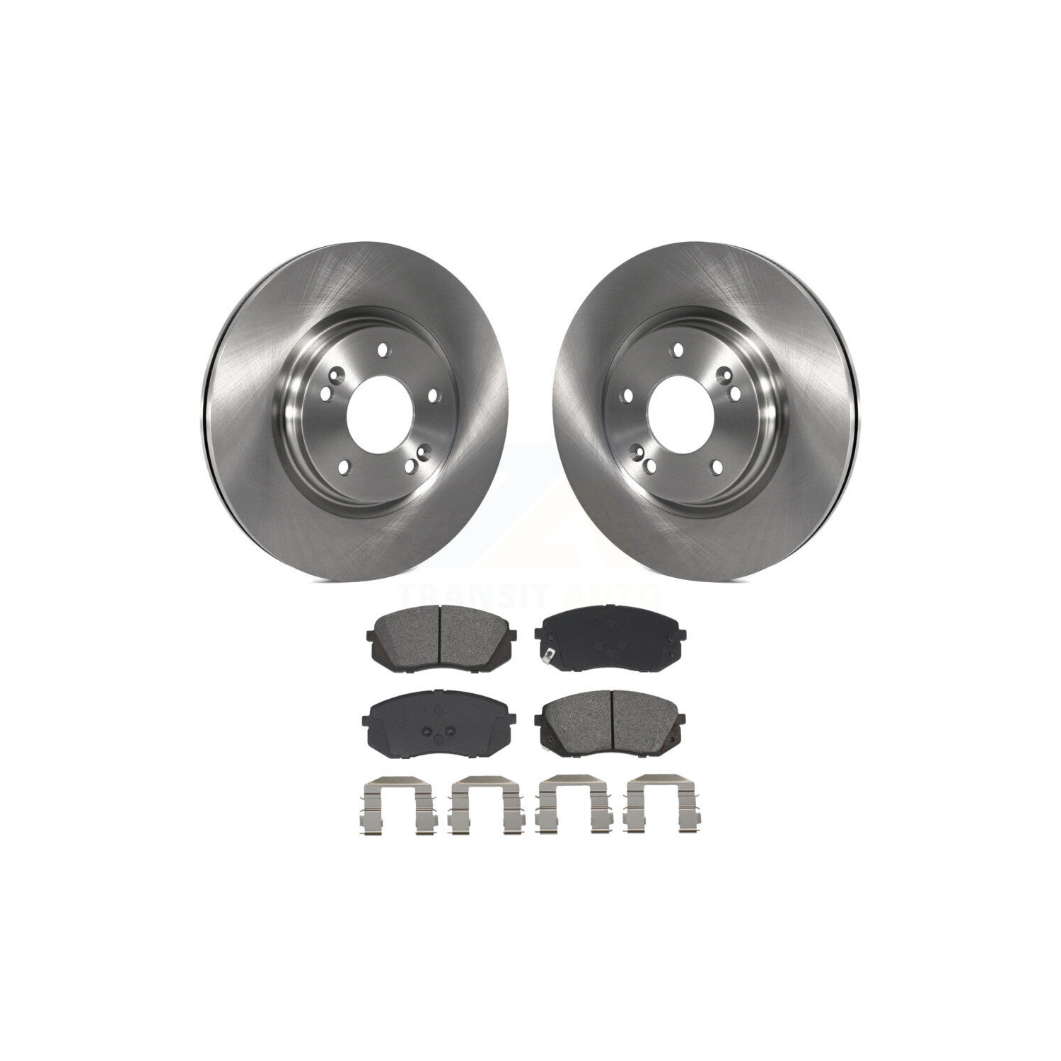 Front Brake Rotor Semi-Metallic Pad Kit For 2015 Hyundai Sonata With Manual Parking K8S-100665