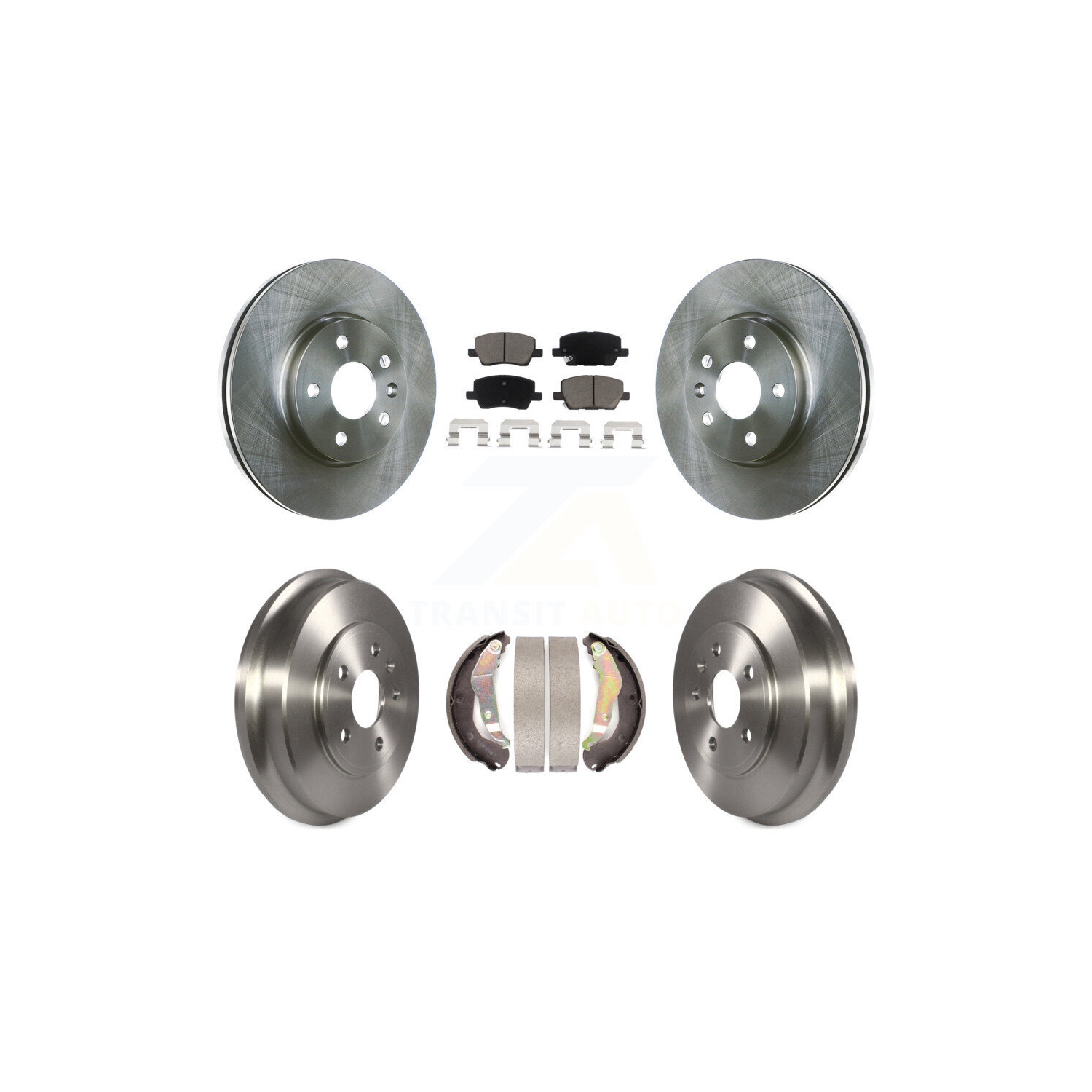 Disques de frein à disque avant arrière, plaquettes en céramique et tambour pour Chevrolet Sonic K8C-102615 2018-2020