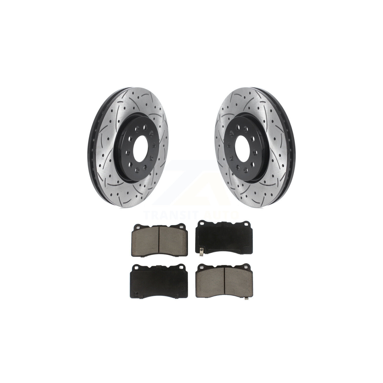 Rotor de frein à disque perforé avant et ensemble de plaquettes en céramique pour Buick Regal 3,6&nbsp;L KDC-100988 2020