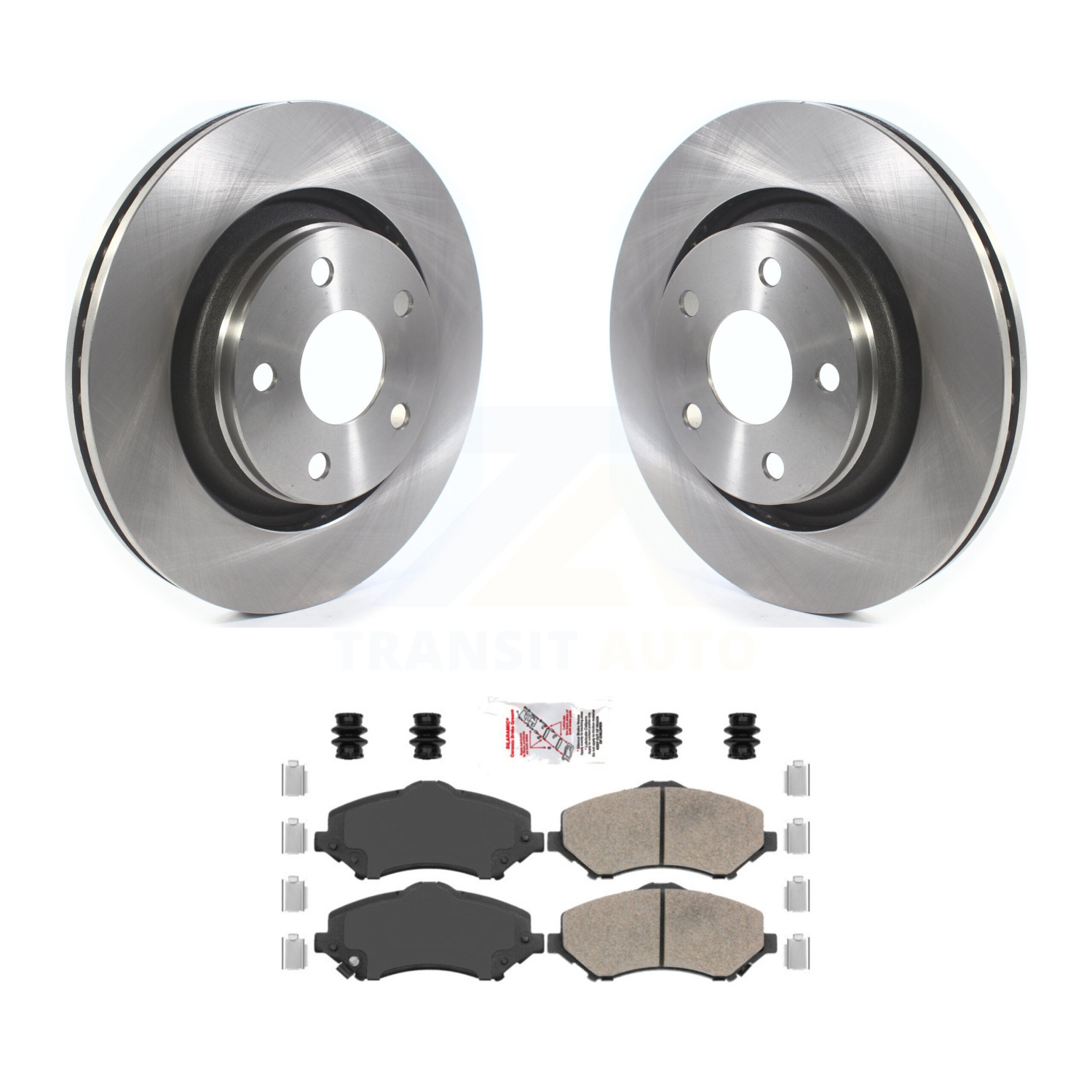 Front Disc Brake Rotor And Ceramic Pad Kit For Jeep Wrangler JK With 332mm Diameter K8A-104753