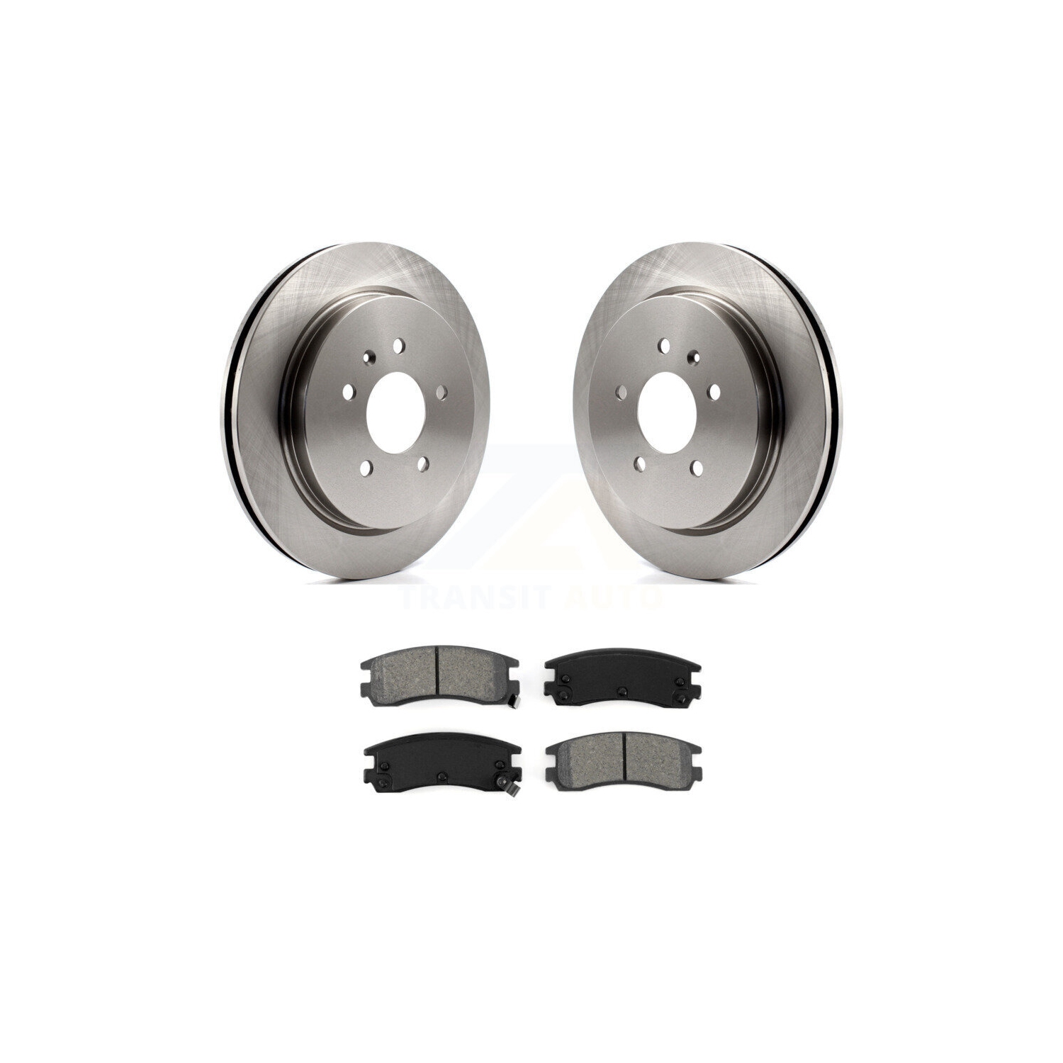 Rear Brake Rotor & Semi-Metallic Pad Kit For 2003-2004 Cadillac Seville With Vented K8S-101535