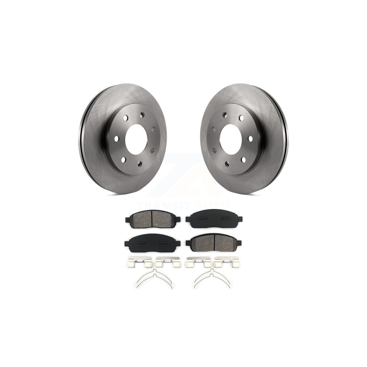 Front Disc Brake Rotors And Semi-Metallic Pads Kit For Ford F-150 Lincoln Mark LT 4WD K8S-100134