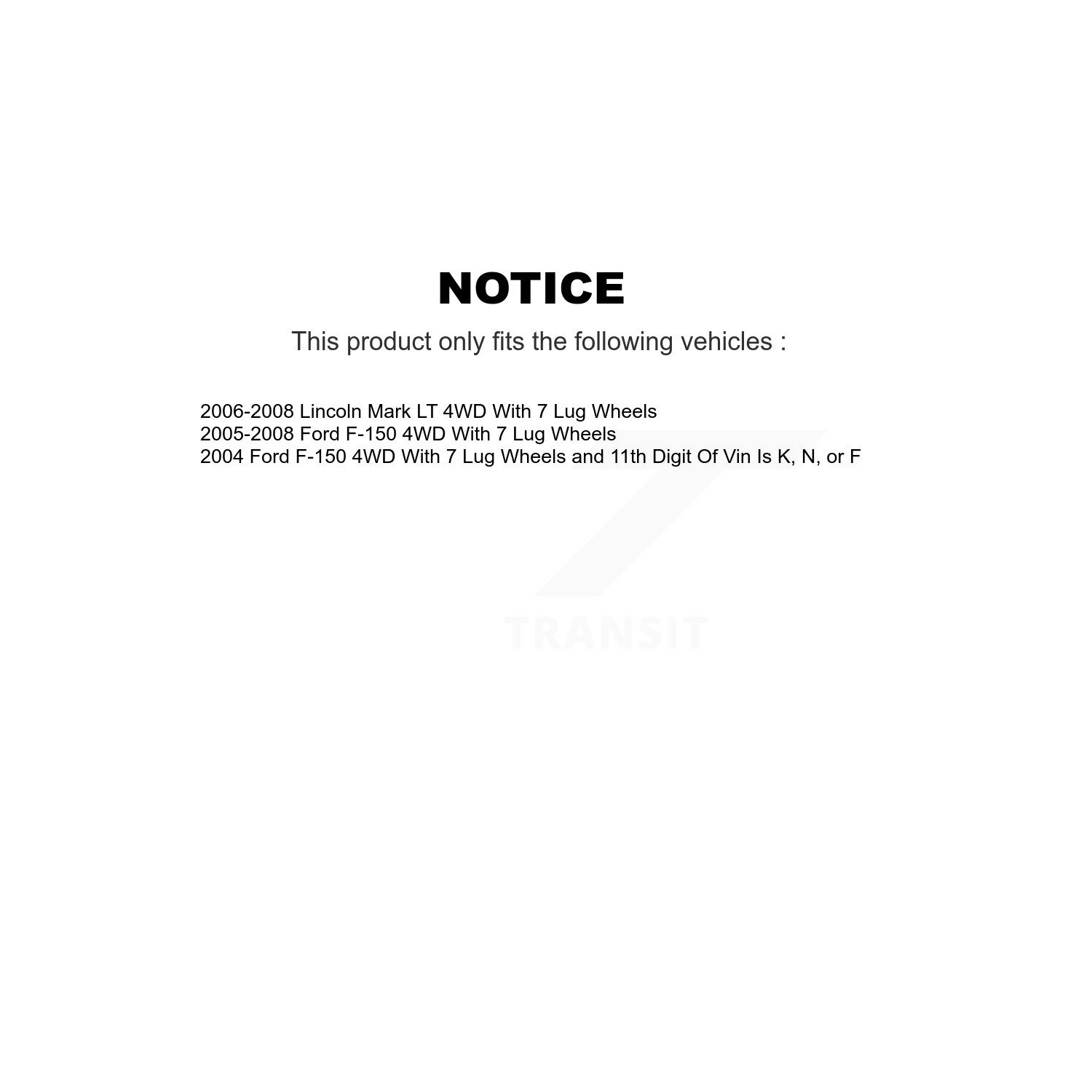 Front Disc Brake Rotors And Semi-Metallic Pads Kit For Ford F-150 Lincoln Mark LT 4WD K8S-100134