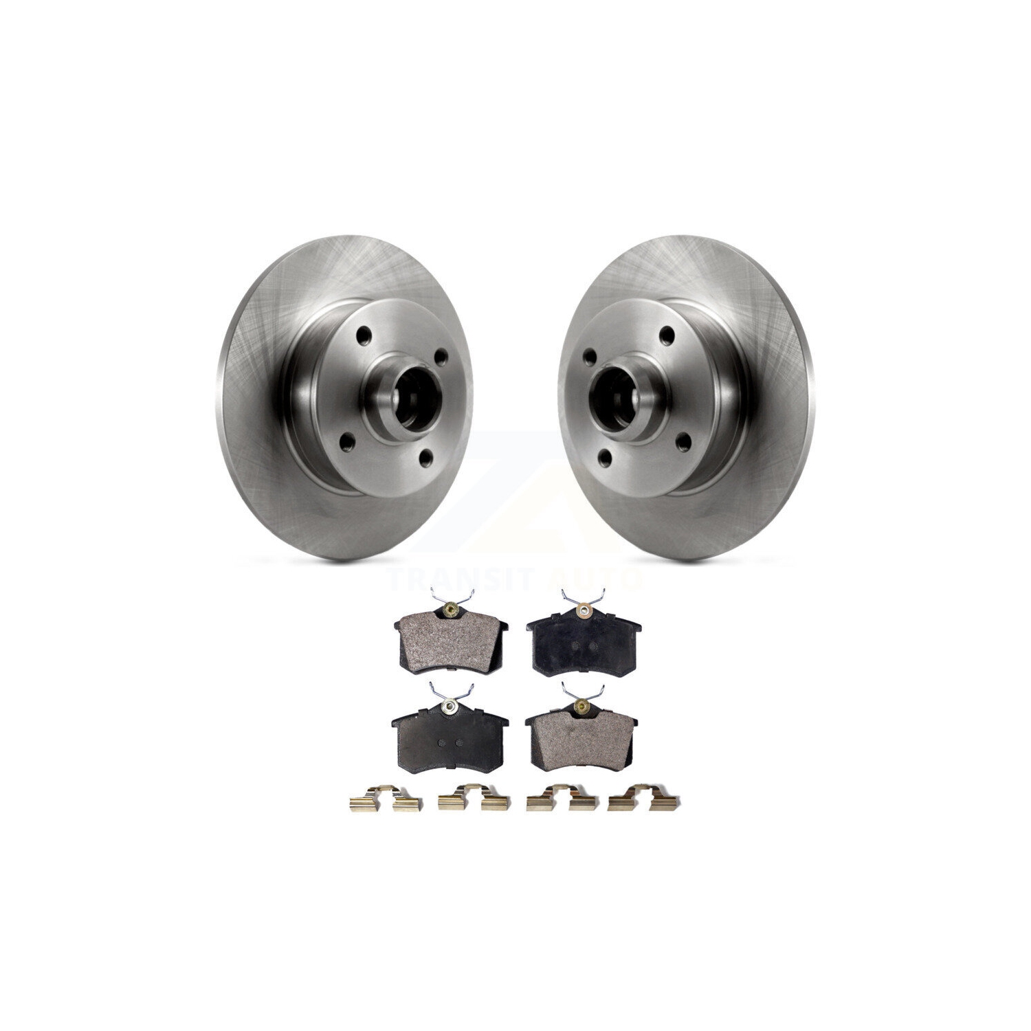 Rear Disc Brake Rotors Hub Assembly And Ceramic Pads Kit For Volkswagen Cabrio K8T-102121