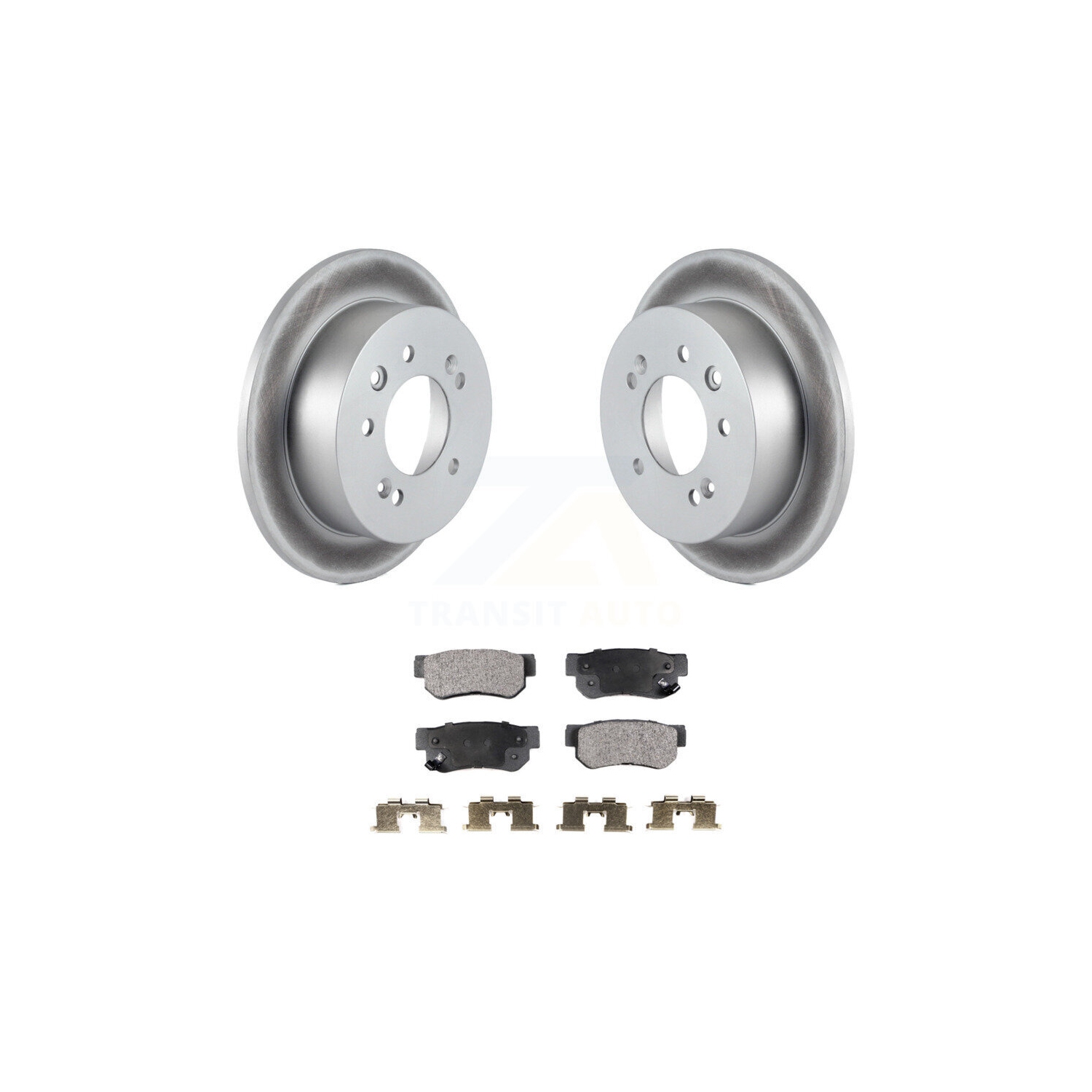 Disques de frein à disque et plaquettes en céramique recouverts à l'arrière pour Hyundai Elantra KGT-101555