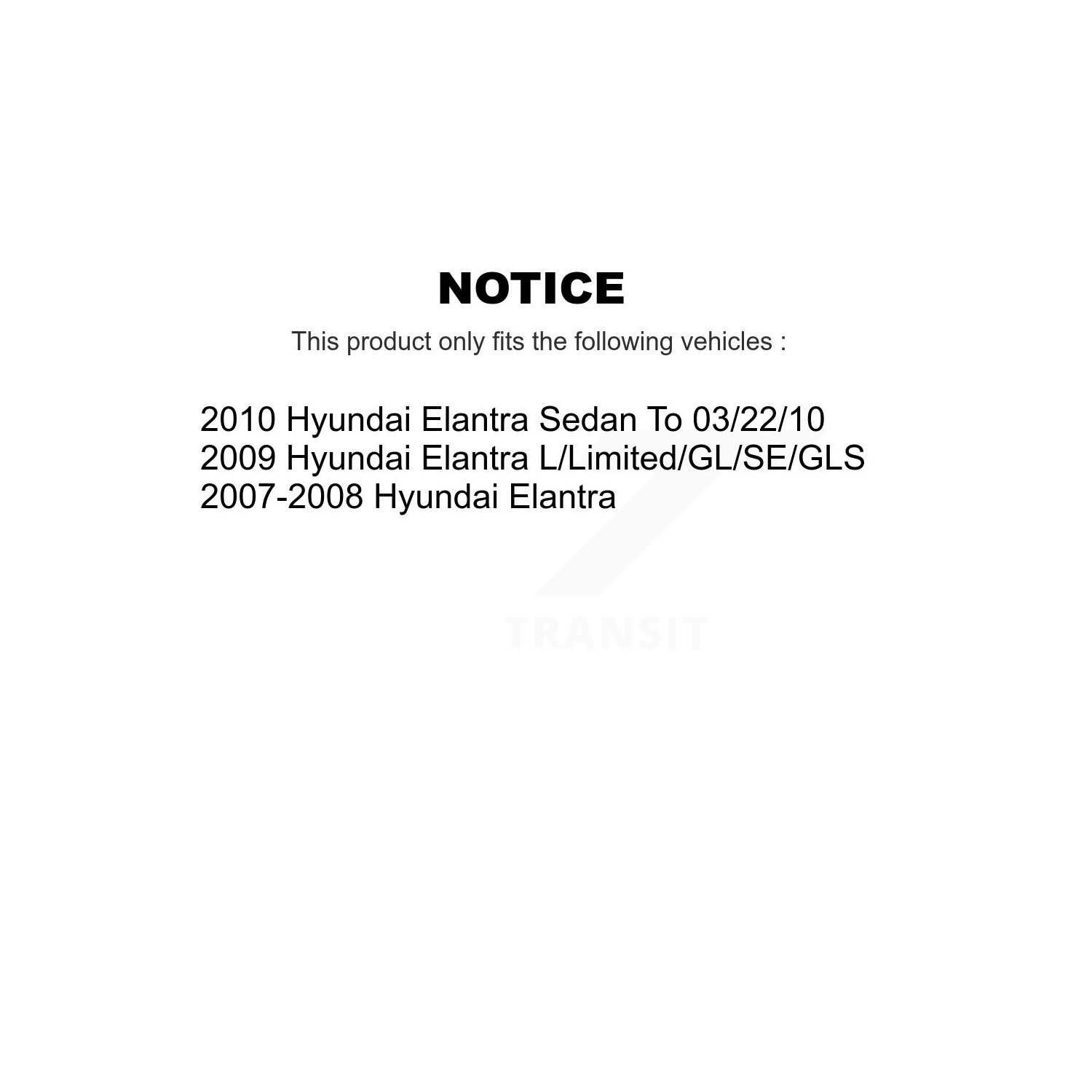 Disques de frein à disque et plaquettes en céramique recouverts à l'arrière pour Hyundai Elantra KGT-101555