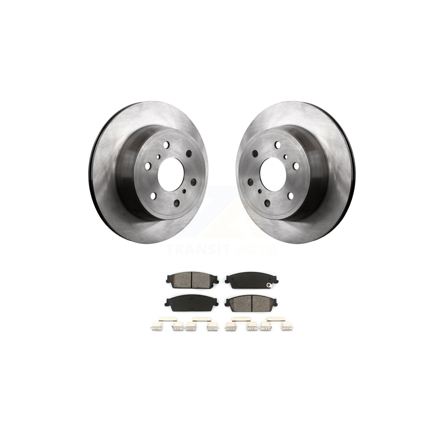 Rear Brake Rotors Semi-Metallic Pad Kit For Chevrolet GMC Sierra 1500 Silverado Avalanche K8S-101551
