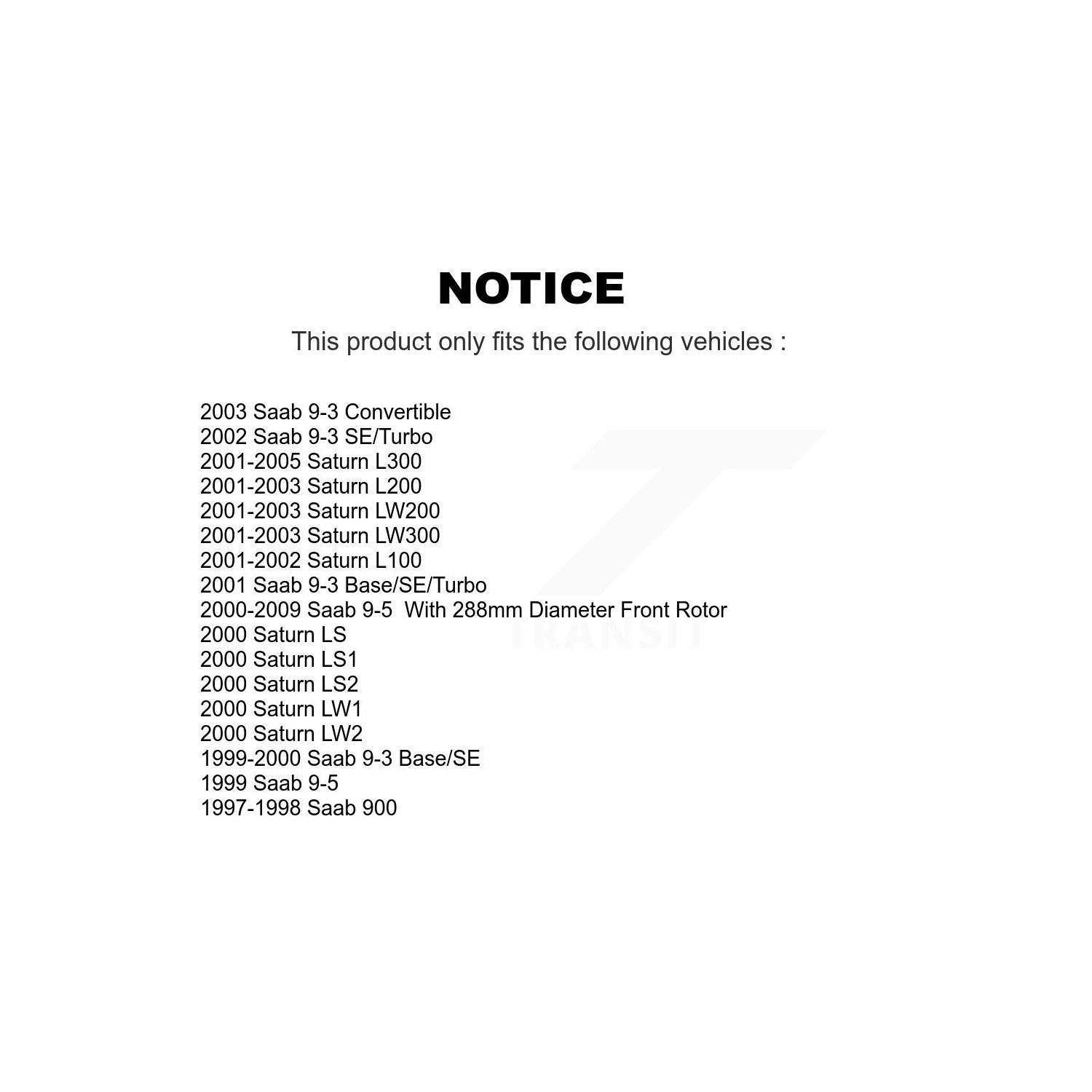 Front Brake Rotors Semi-Metallic Pad Kit For Saab 9-5 Saturn 9-3 L200 L300 L100 LW200 LS1 K8F-100306