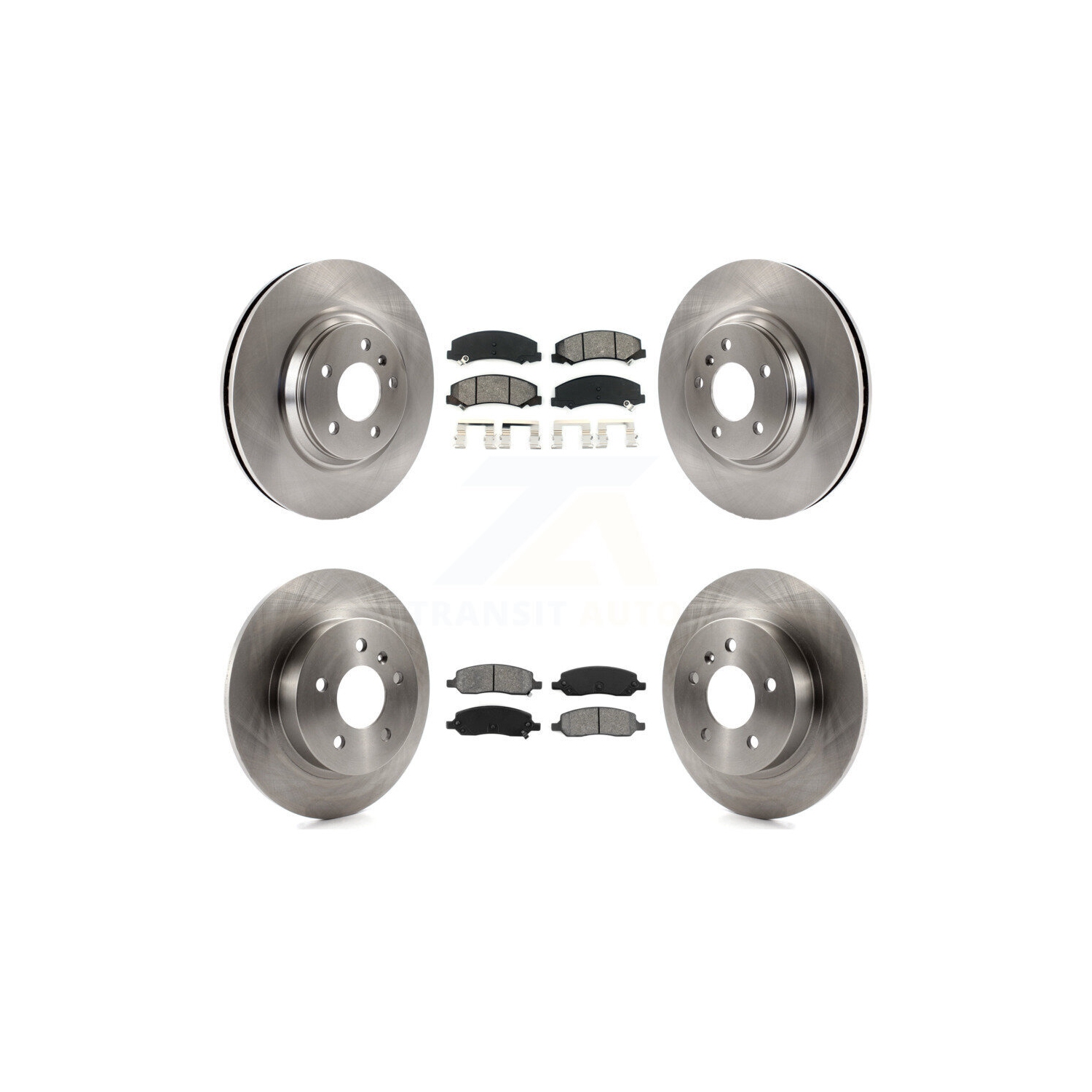 Rotor de frein arrière avant et ensemble de plaquettes semi-métalliques pour Buick Lucerne Cadillac DTS K8S-100812 2006-2011