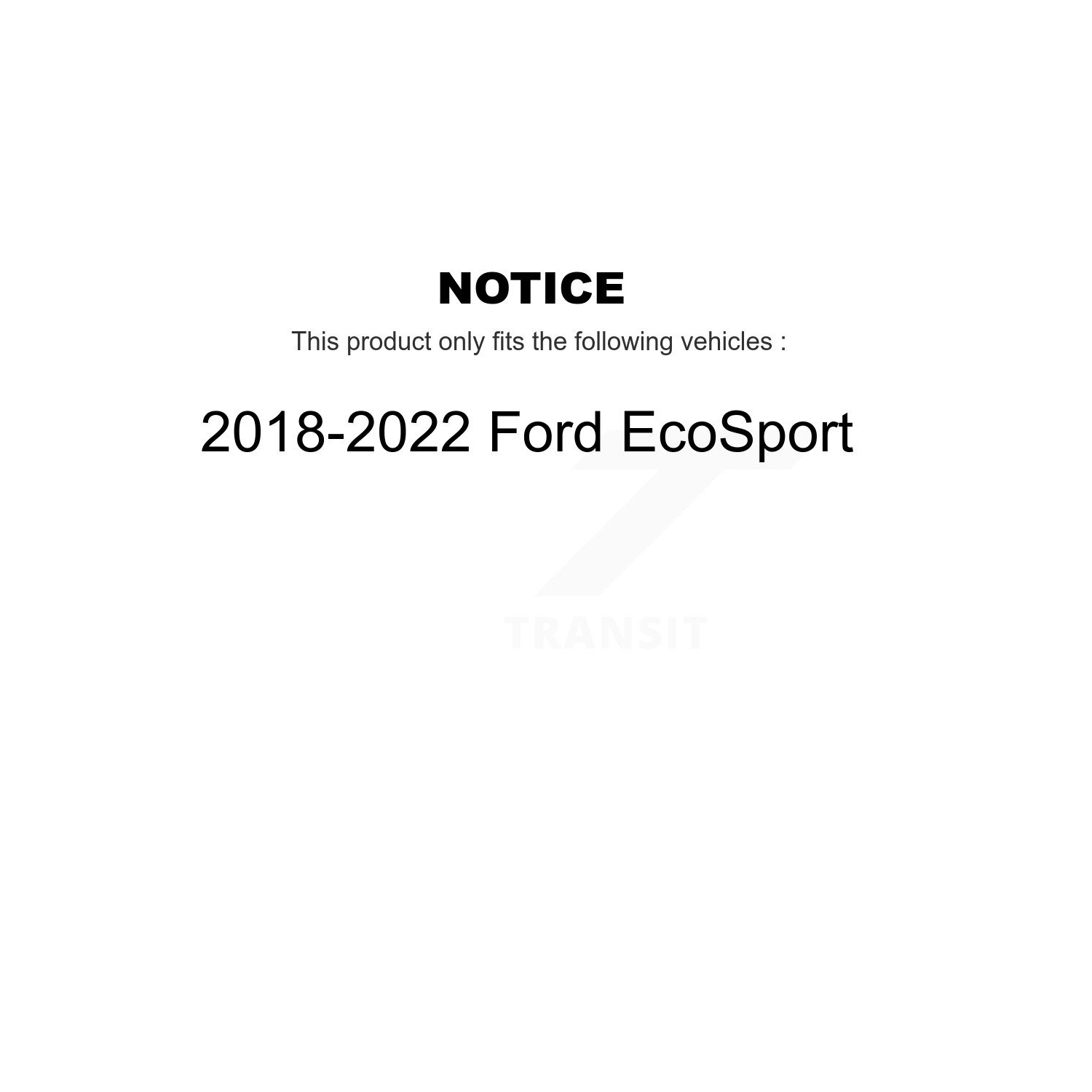 Front Disc Brake Rotors And Semi-Metallic Pads Kit For 2018-2022 Ford EcoSport K8F-102653