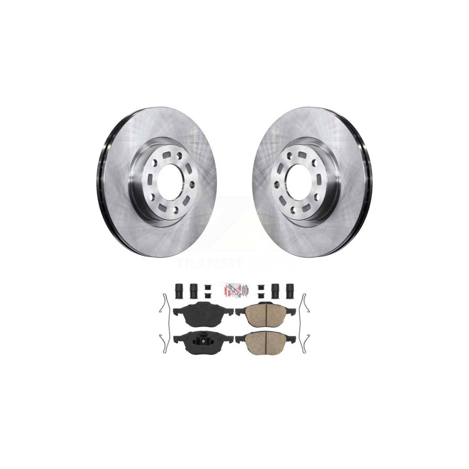 Rear Brake Rotors & Ceramic Pads Kit For Mazda 5 (2006-2010, 2012-2017) 2.3L 2.5L