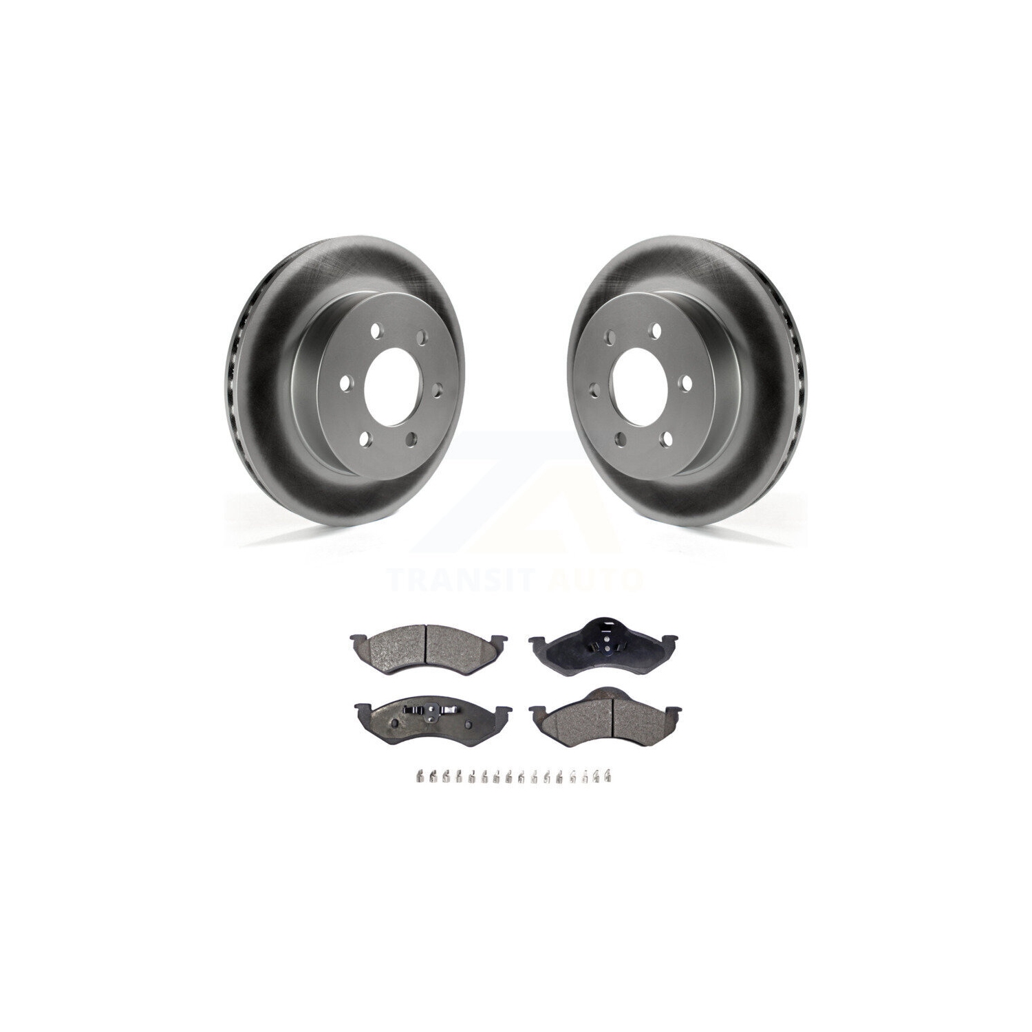 Front Coated Disc Brake Rotors And Ceramic Pads Kit For 2000-2002 Dodge Dakota Durango KGT-100139