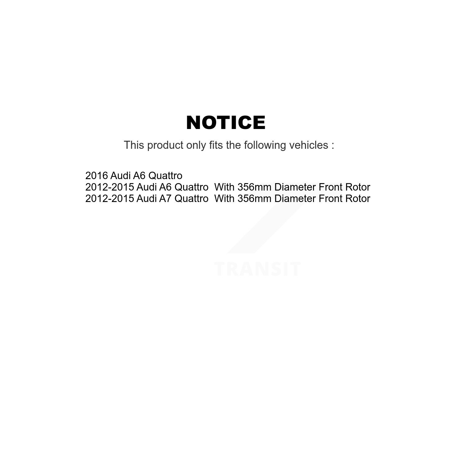 Disques de frein avant et plaquettes en céramique pour Audi A6 Quattro A7 K8C-100304