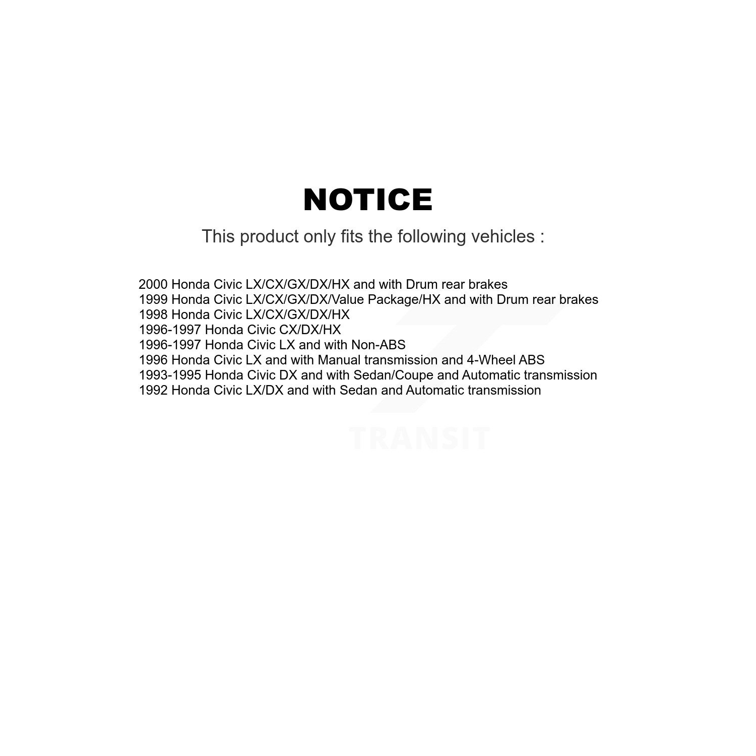 Disques de frein à disque à revêtement arrière avant, plaquettes semi-métalliques et kit de tambours pour Honda Civic KGS-102222