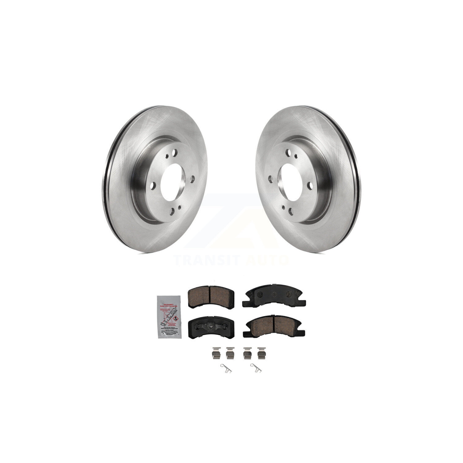 Front Disc Brake Rotors And Ceramic Pads Kit For 2017-2024 Mitsubishi Mirage G4 K8A-104810