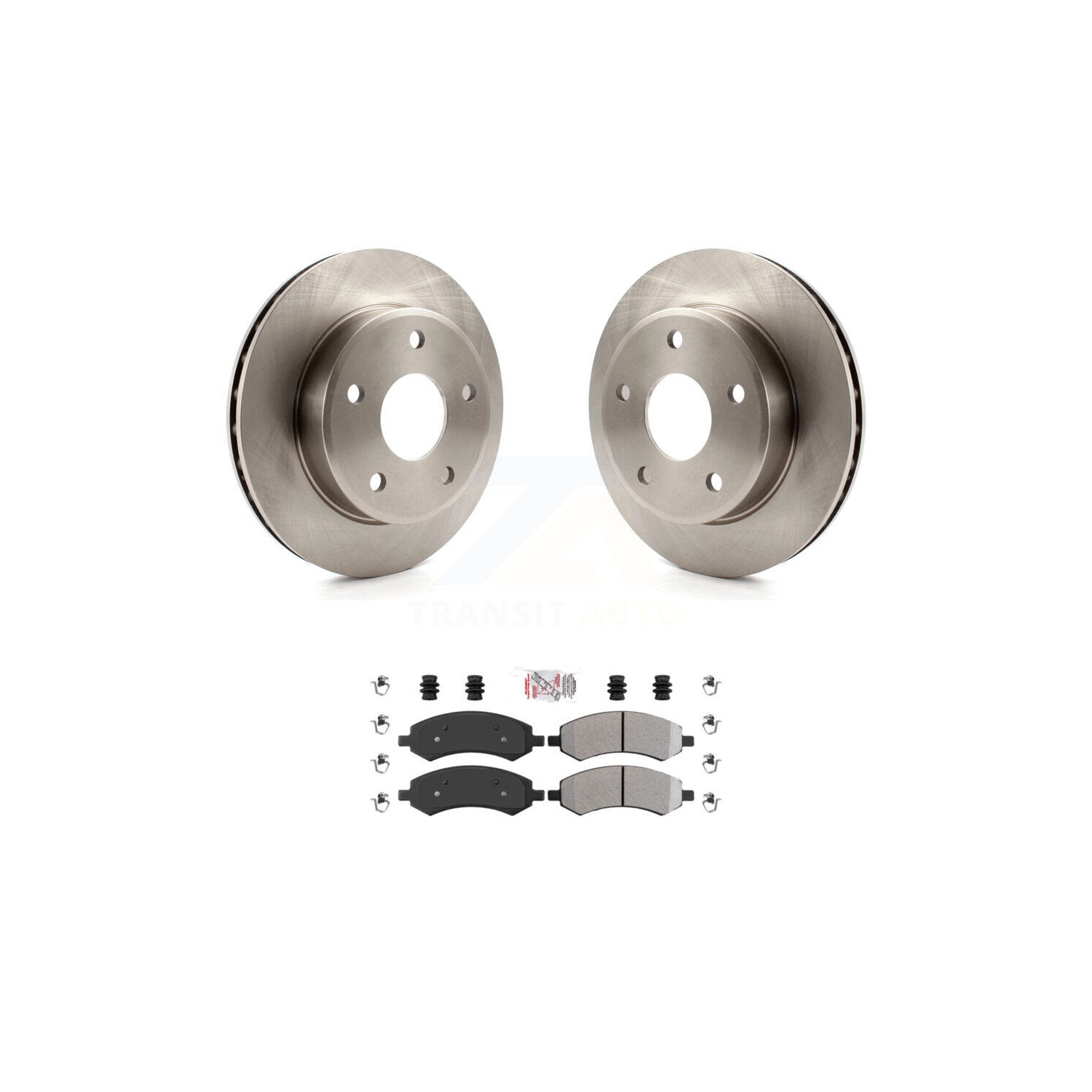 Front Disc Brake Rotors And Semi-Metallic Pads Kit For Dakota Dodge Ram Mitsubishi Raider K8A-104412