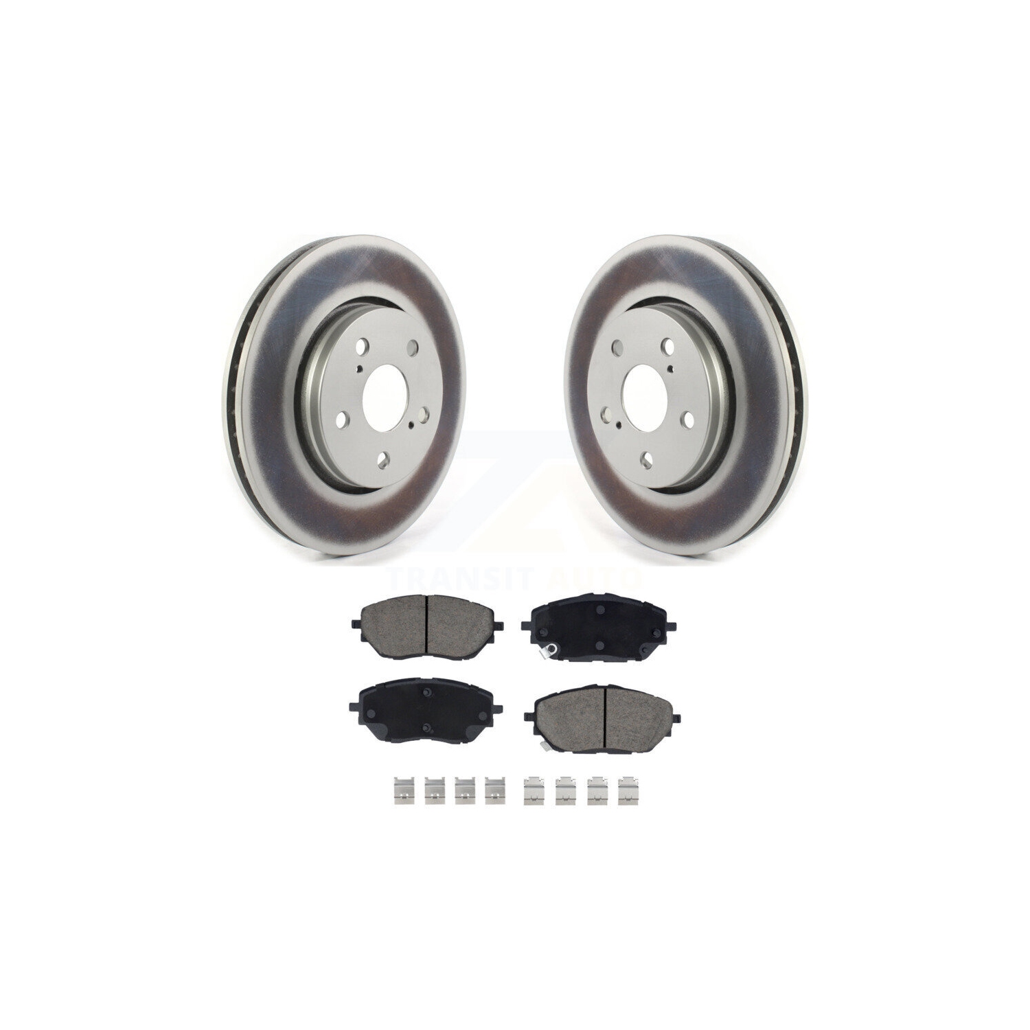 Disques de frein à disque et plaquettes en céramique recouverts à l'avant pour Toyota C-HR KGC-100026