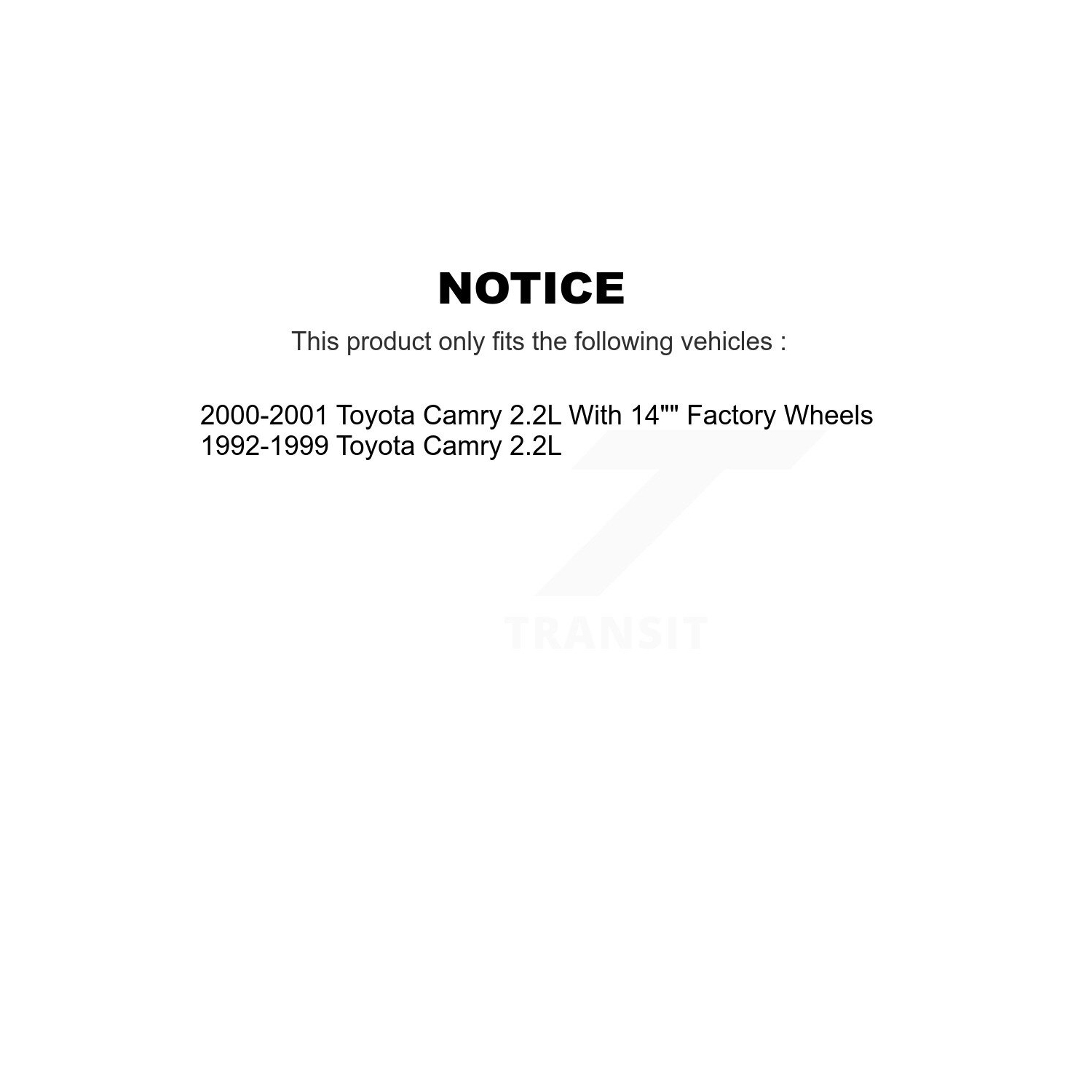 Disques de frein avant et plaquettes en céramique pour Toyota Camry 2,2&nbsp;L K8C-100119