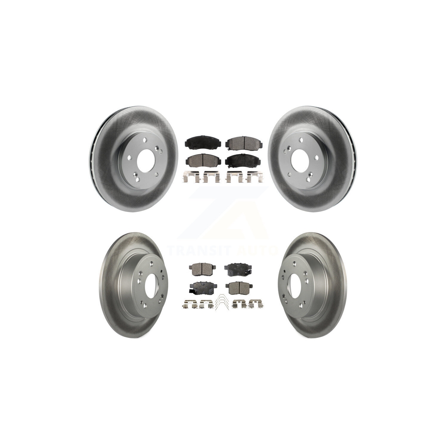 Disques de frein à disque et plaquettes en céramique à revêtement arrière pour Honda Accord Acura TSX KGT-100857