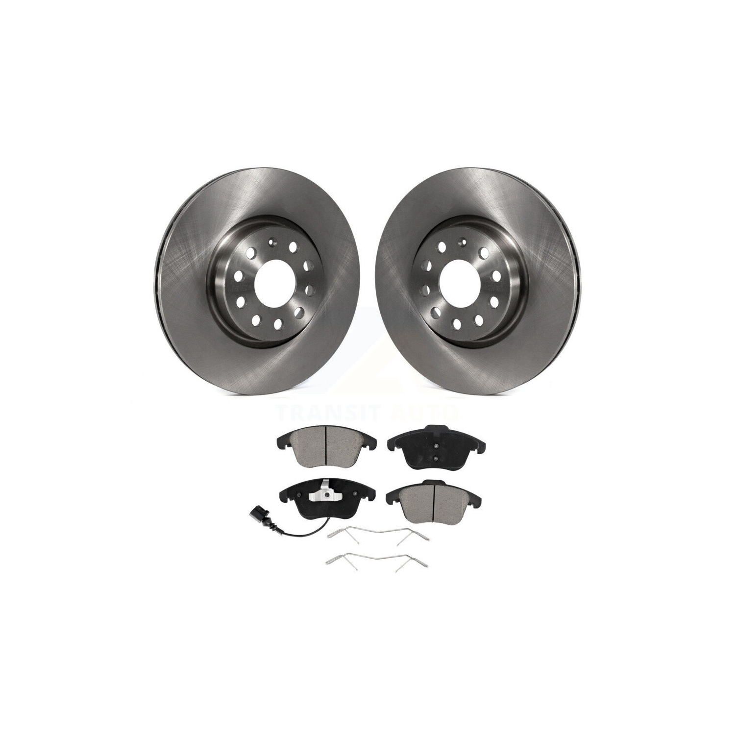 Ensemble de disques de frein avant et de plaquettes en céramique pour Volkswagen Tiguan Passat Audi T3 Quattro Limited K8C-100702