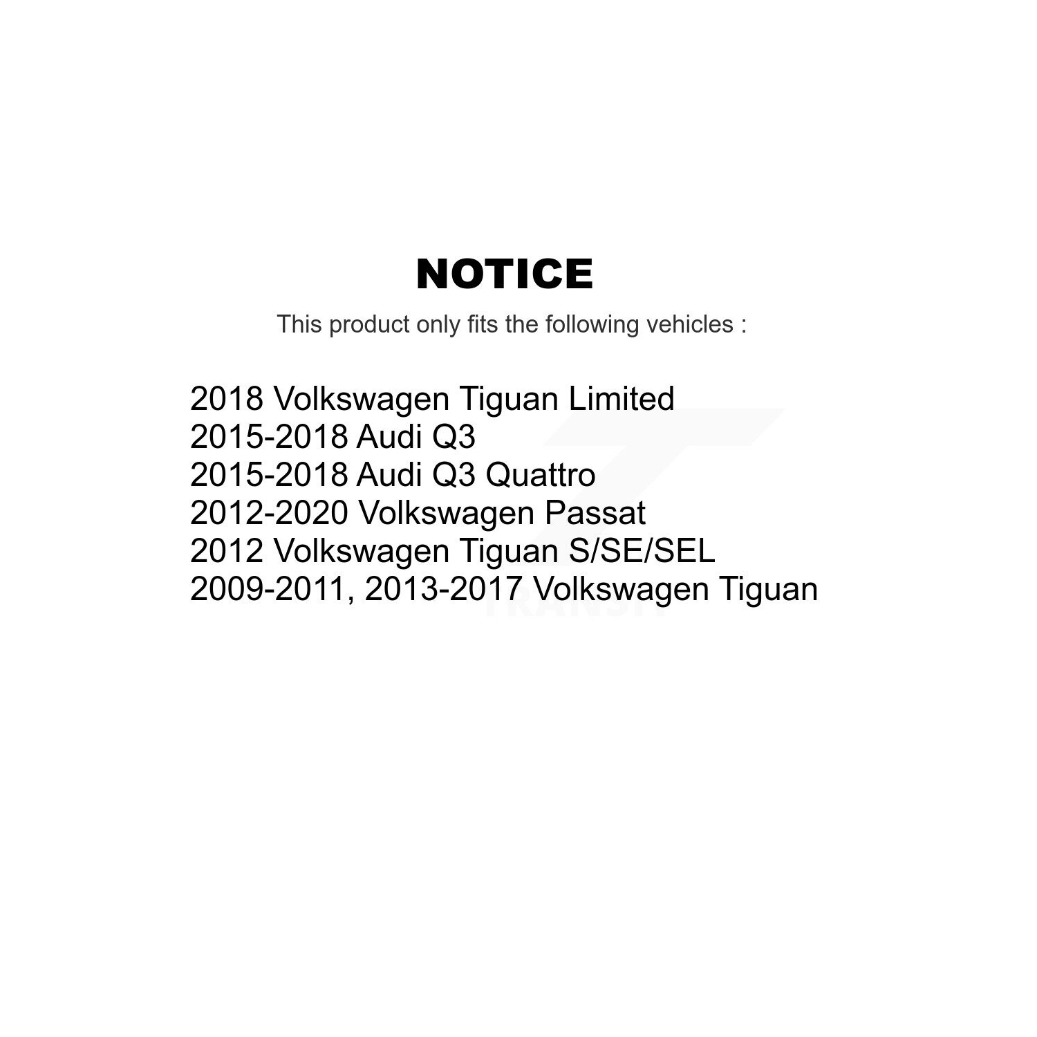 Ensemble de disques de frein avant et de plaquettes en céramique pour Volkswagen Tiguan Passat Audi T3 Quattro Limited K8C-100702