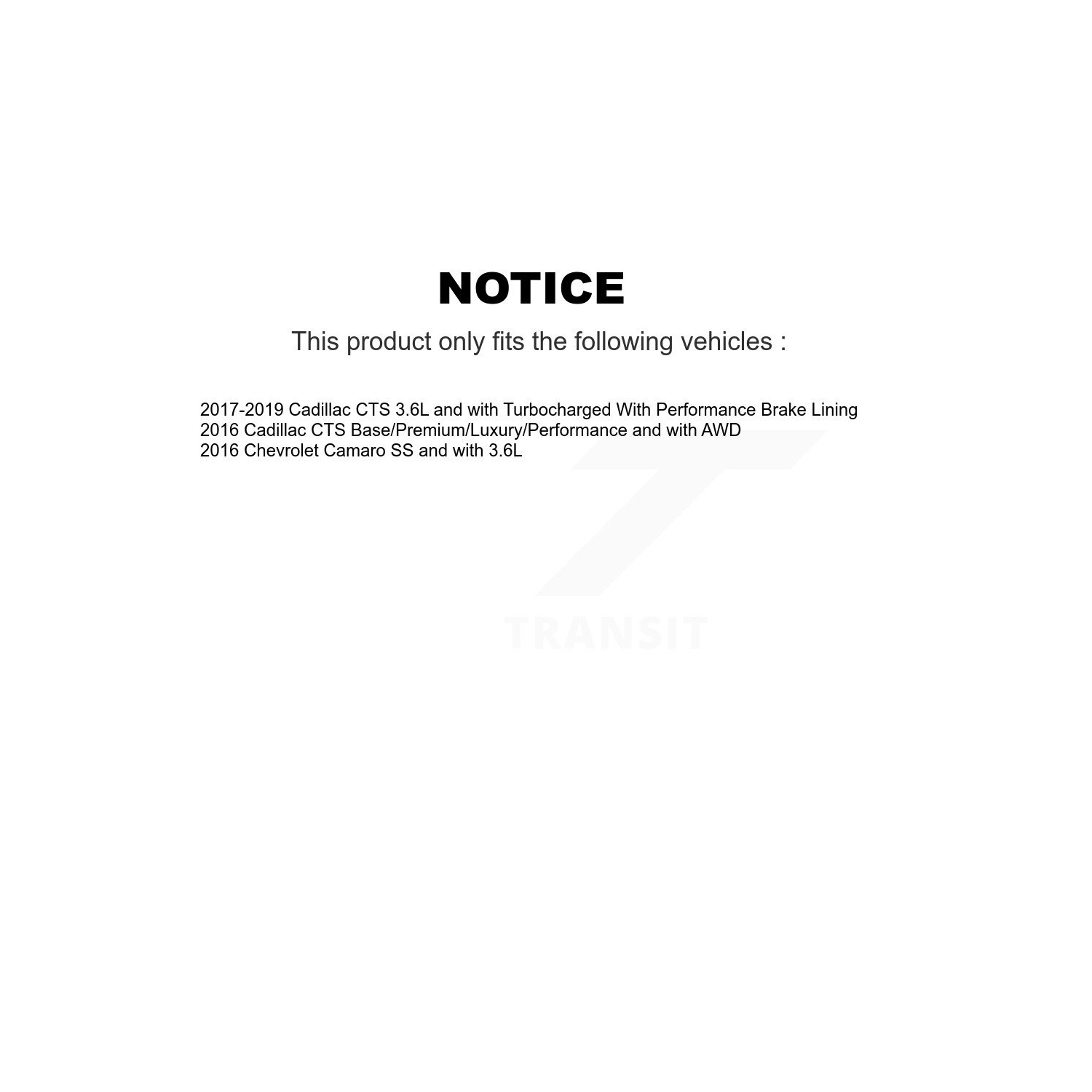 Kit de plaquettes semi-métalliques pour rotor de frein à disque à fente de perceuse avant pour Cadillac CTS Chevrolet Camaro KDA-100242