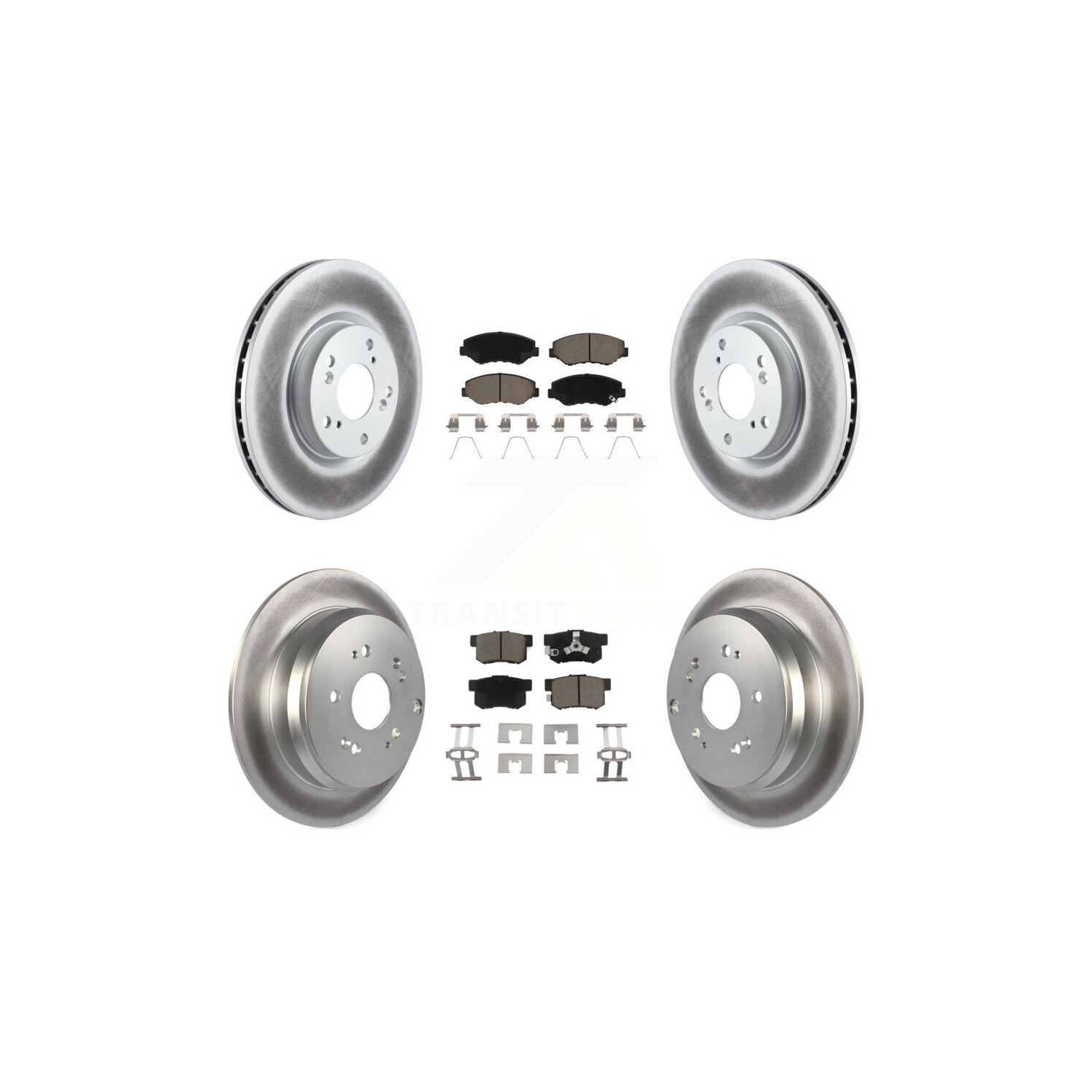 Disques de frein à disque recouverts à l'avant et plaquettes en céramique pour Honda CR-V KGC-101215 2005-2006