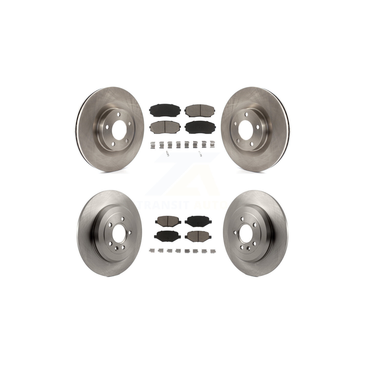 Front Rear Disc Brake Rotors And Ceramic Pads Kit For Ford Edge Lincoln MKX K8C-101423