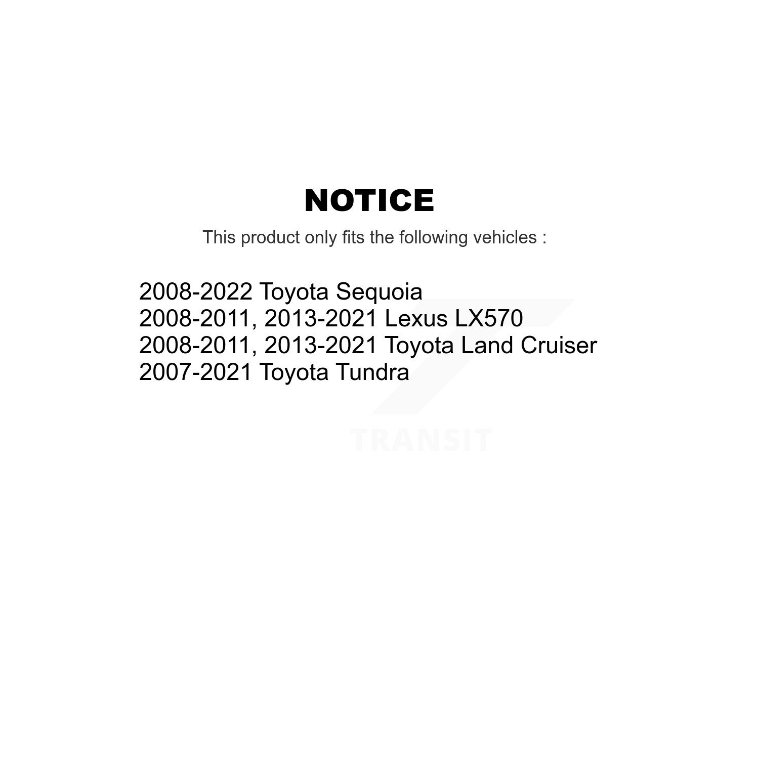 Ensemble de plaquettes semi-métalliques de frein arrière pour Toyota Tundra Sequoia Lexus LX570 Land Cruiser K8F-101856