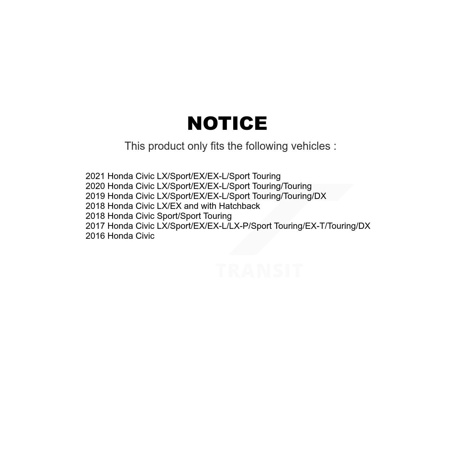 Disques de frein avant recouverts et plaquettes en céramique pour Honda Civic KGA-100116