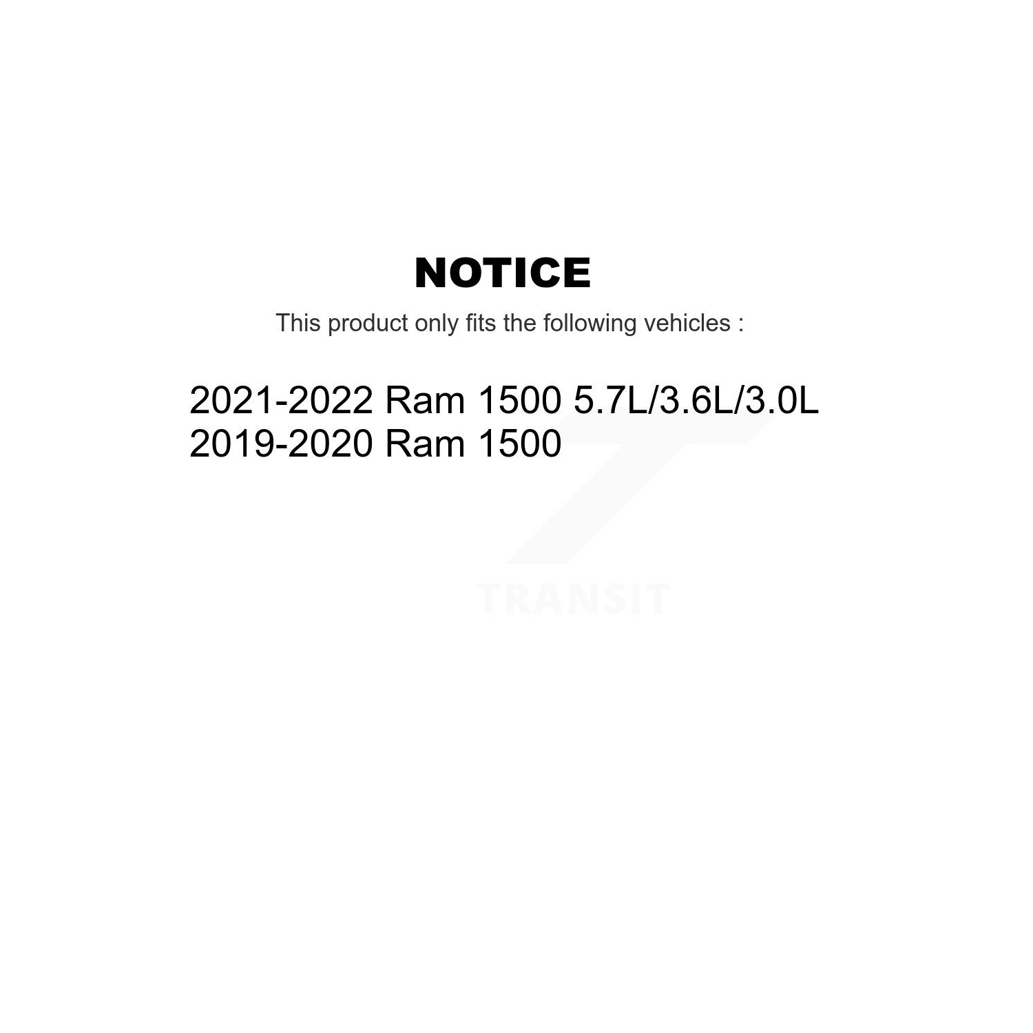 Plaquettes en céramique à l'avant et disques de frein à disque pour RAM 1500 K8&nbsp;A-103436