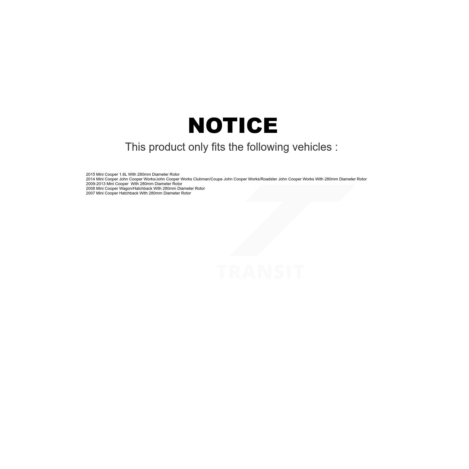 Plaquettes semi-métalliques avant arrière et disques de frein enduits pour Mini Cooper KGA-101289