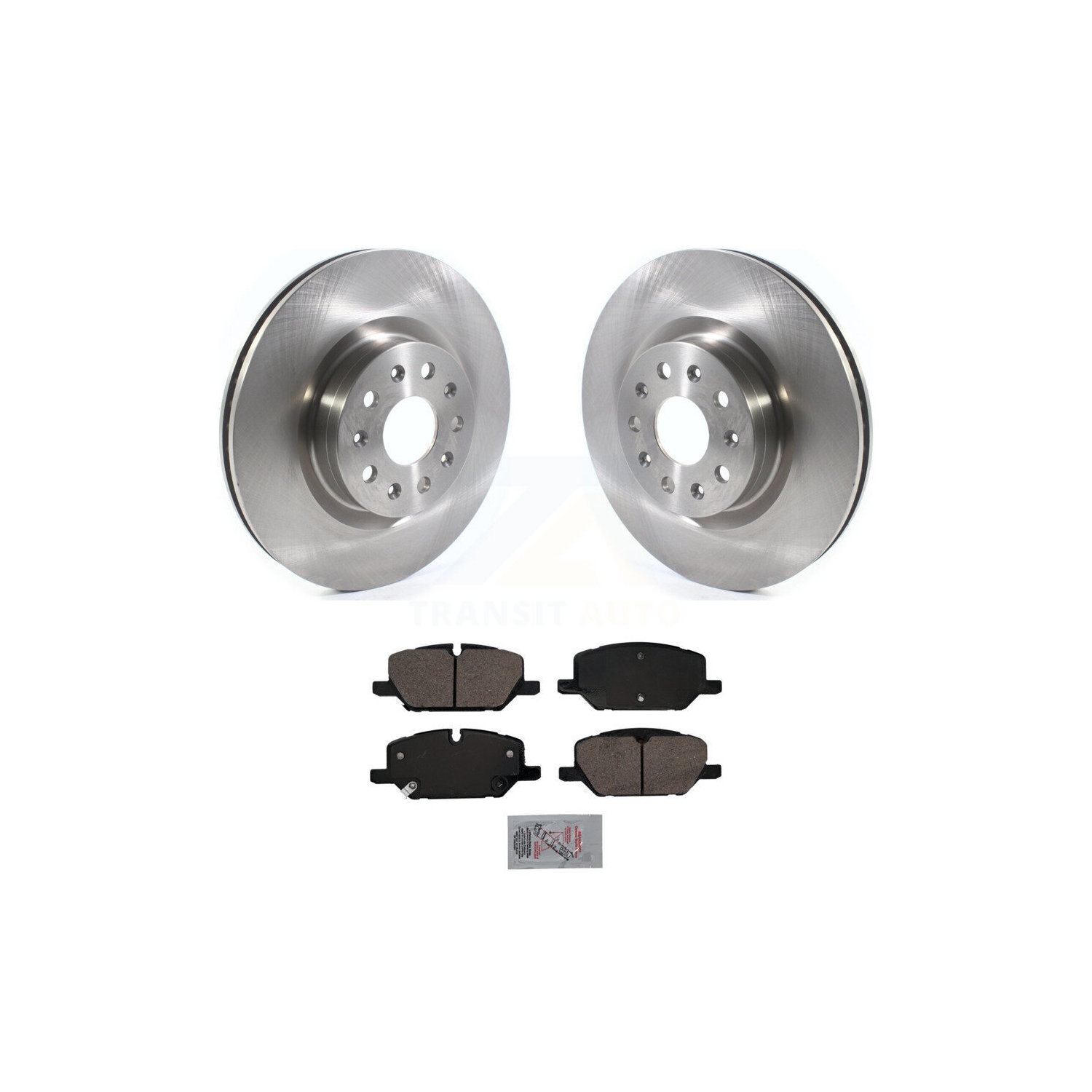 Front Disc Brake Rotors And Ceramic Pads Kit For 2022 Chevrolet Camaro LT with 2.0L K8A-103967