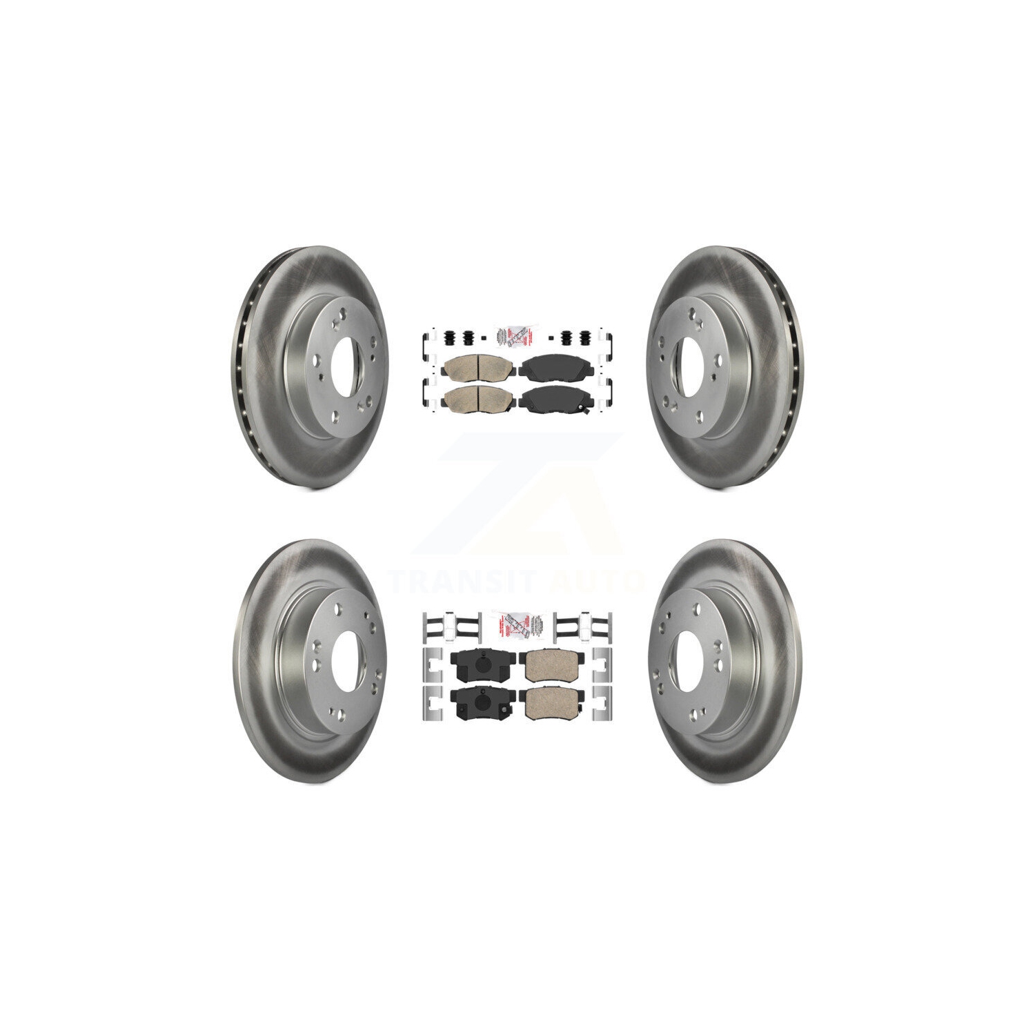 Plaquettes de frein arrière en céramique à l'avant et disques recouverts pour Honda Civic KGA-101967