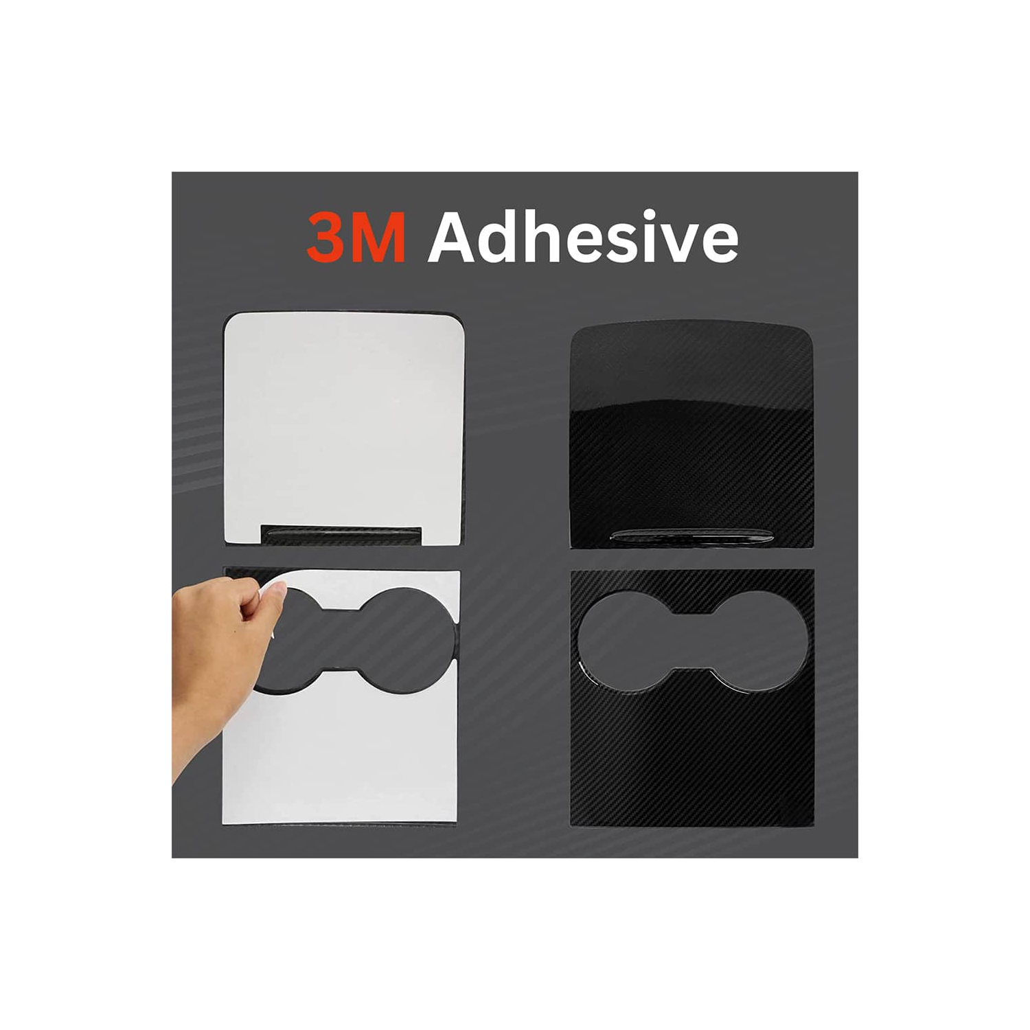 Tesla Model 3 Model Y Center Console Ultra Slim Cover Kit ABS Carbon Fiber Pattern Center Console Protector Accessories