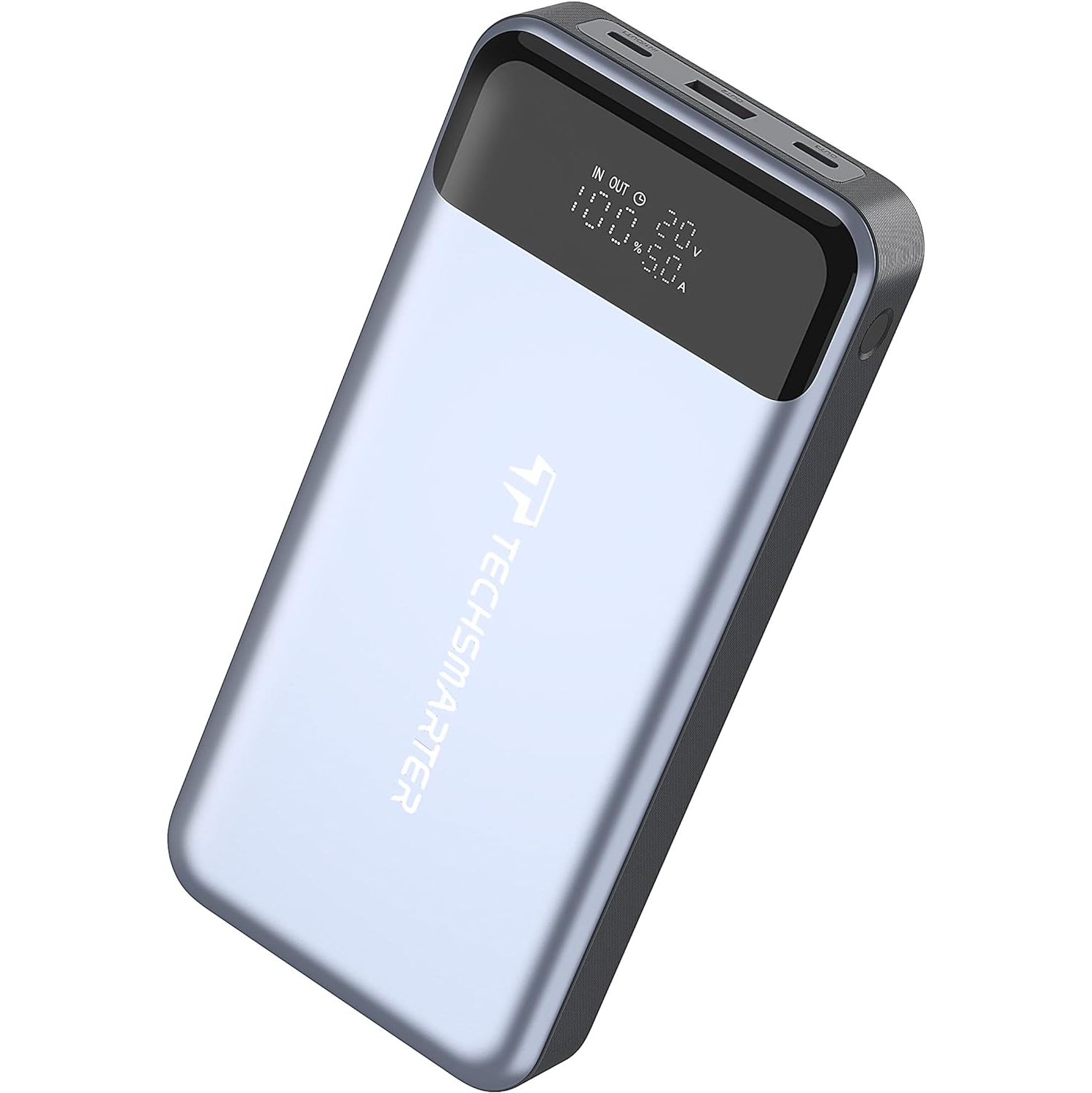 TECHSMARTER 30000mah 130W PD Laptop Portable Charger with 45W Super Fast Charging, Dual USB-C Power Bank Compatible with iPhone, Galaxy, iPad, MacBook, Dell, Chromebook, HP, Steam