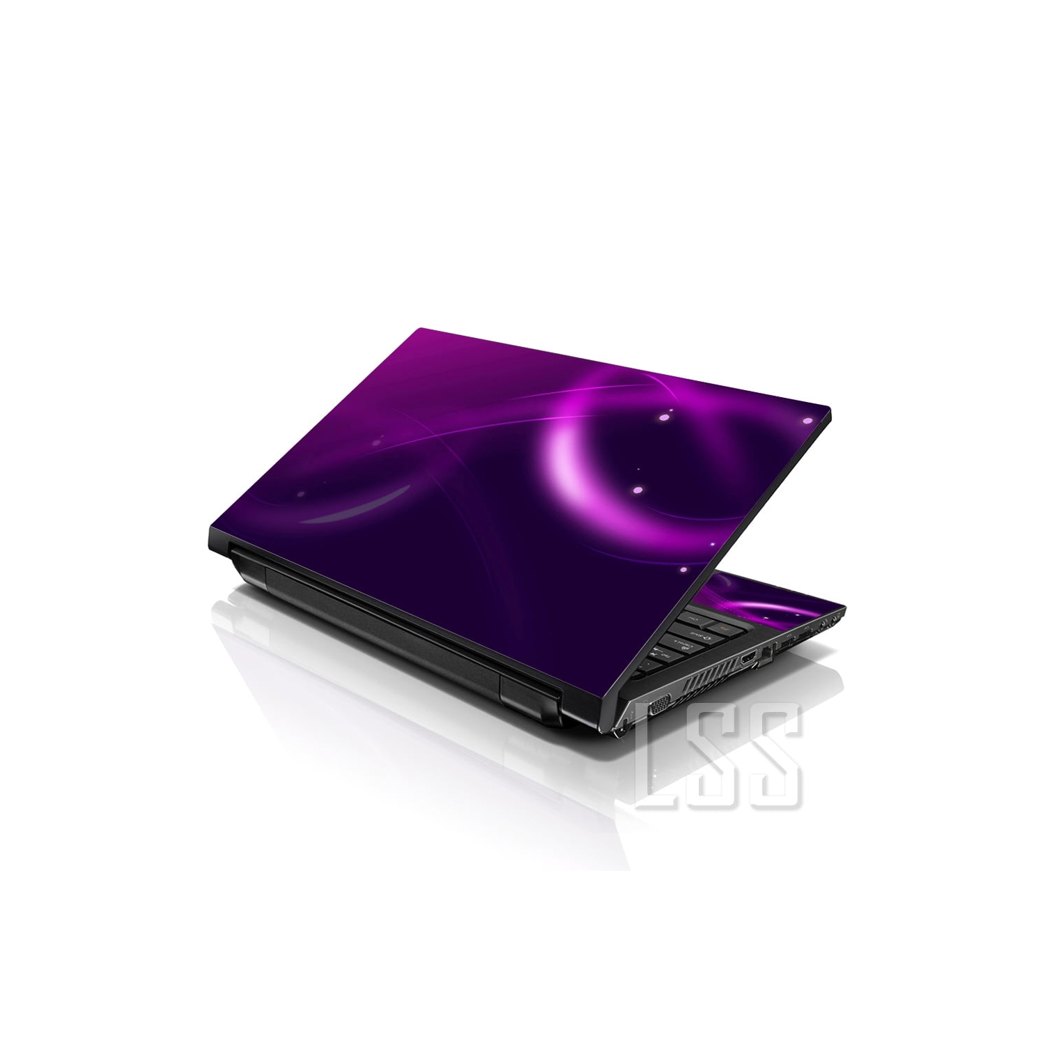 LSS 17 17.3 Inches Laptop Notebook Skin Sticker with 2 Wrist Pads - Reusable Cover Protector Vinyl Sticker Cover Decal Fits 17" - 19" - Abstract