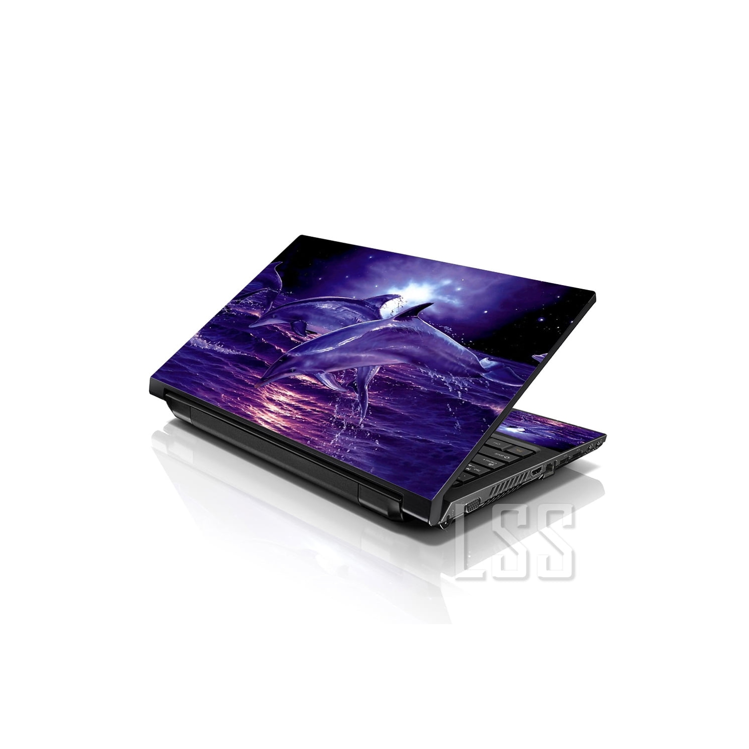 Autocollant pour portable 15 15,6 po LSS avec 2 repose-poignets - autocollant pour housse réutilisable en vinyle pour housse de 13 à 16 po - motif