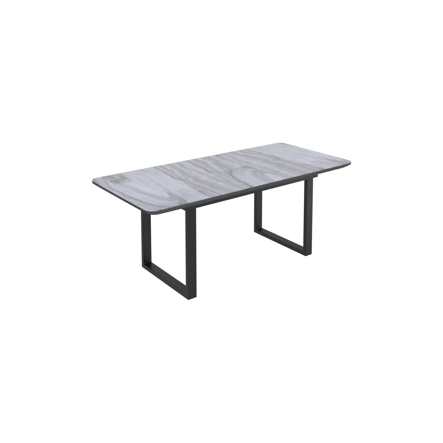 Cosmic Homes Bena Comfortable Sectional Sofa With RHF Chaise & Storage Ottoman - Exquisite Grey