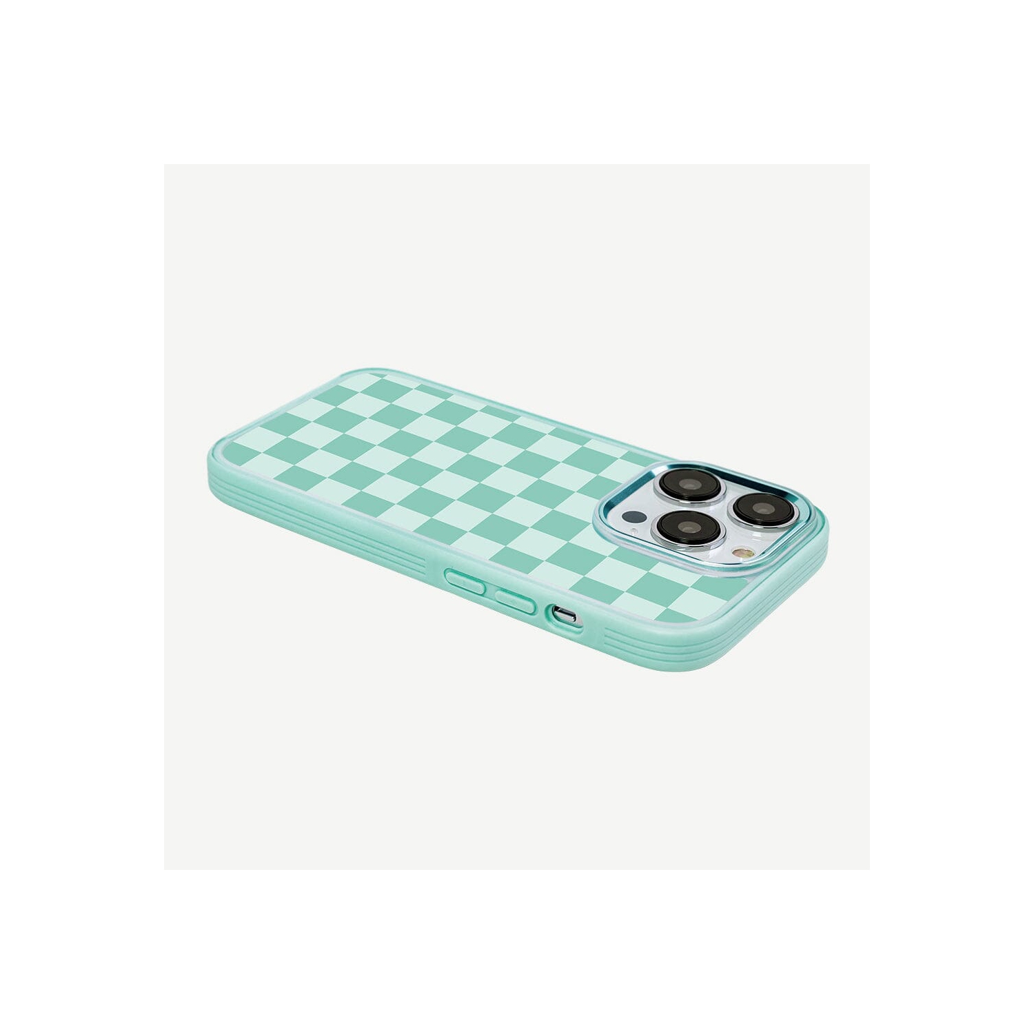 iPhone 15 Pro Max Case With MagSafe - Green Checkerboard