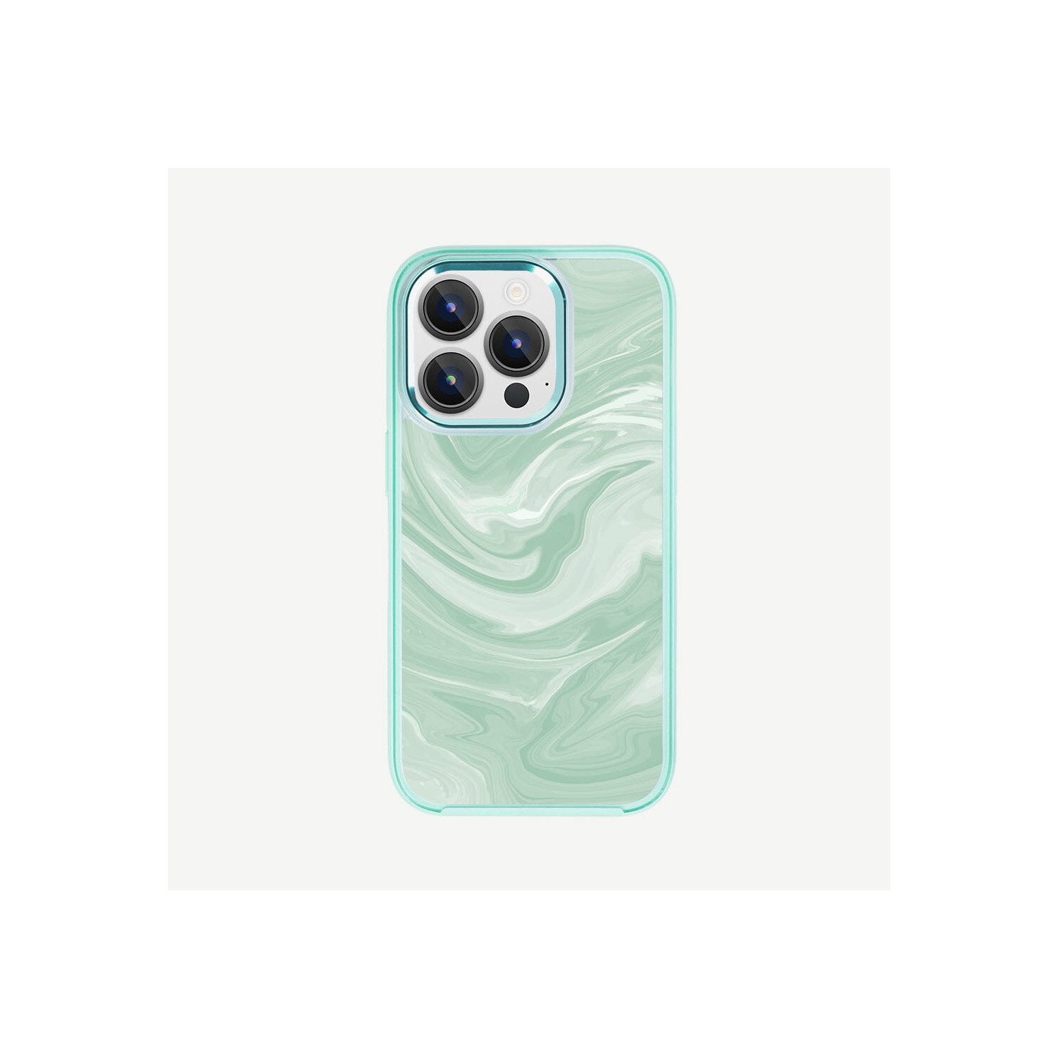 iPhone 15 Pro Max Case With MagSafe - Green Swirl