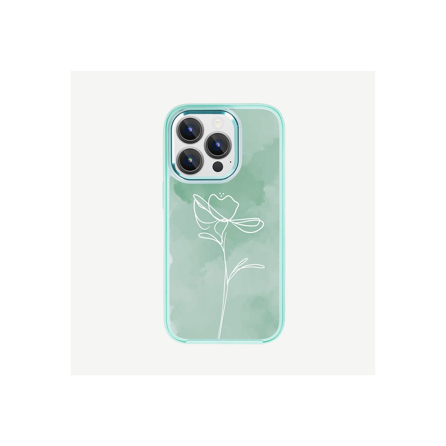 iPhone 15 Pro Max Case With MagSafe - Green Flower