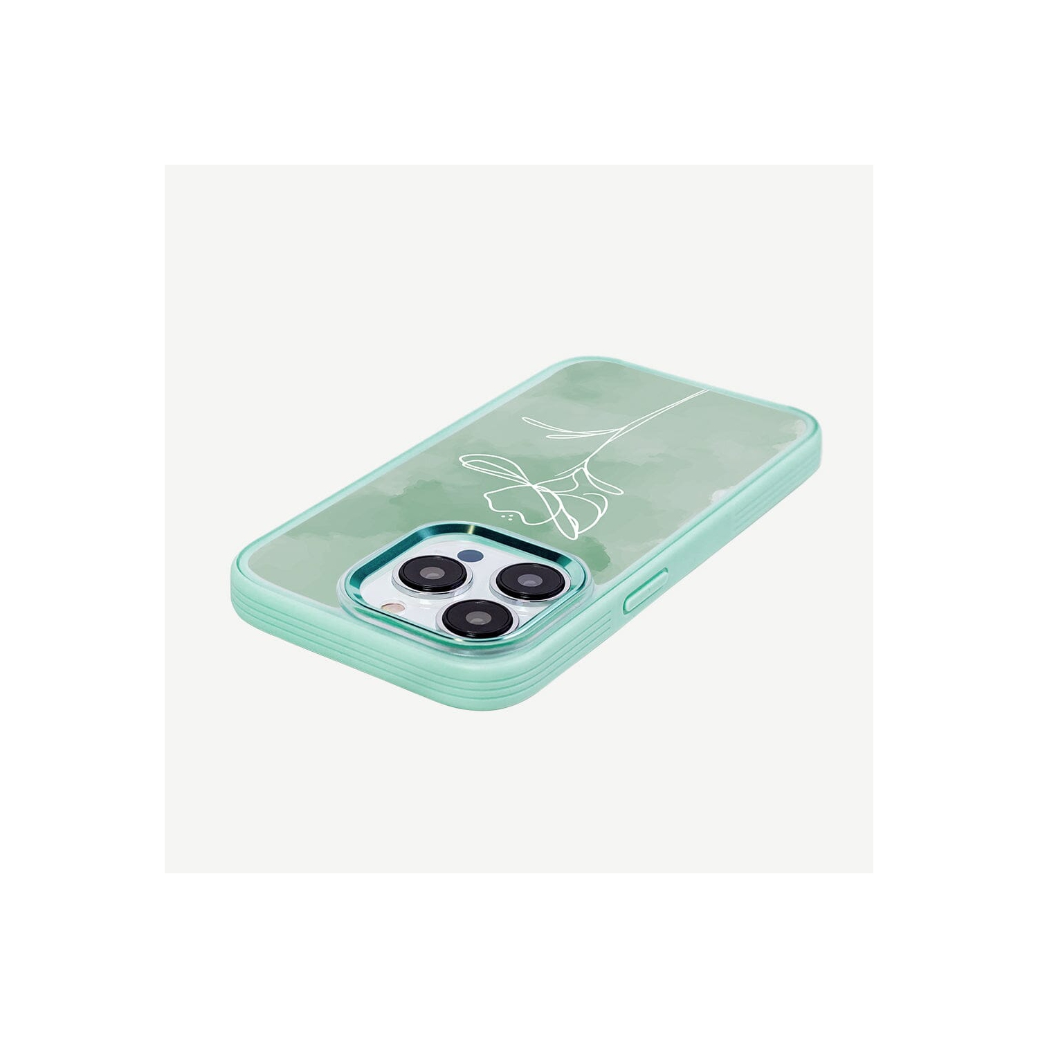 iPhone 15 Pro Max Case With MagSafe - Green Flower