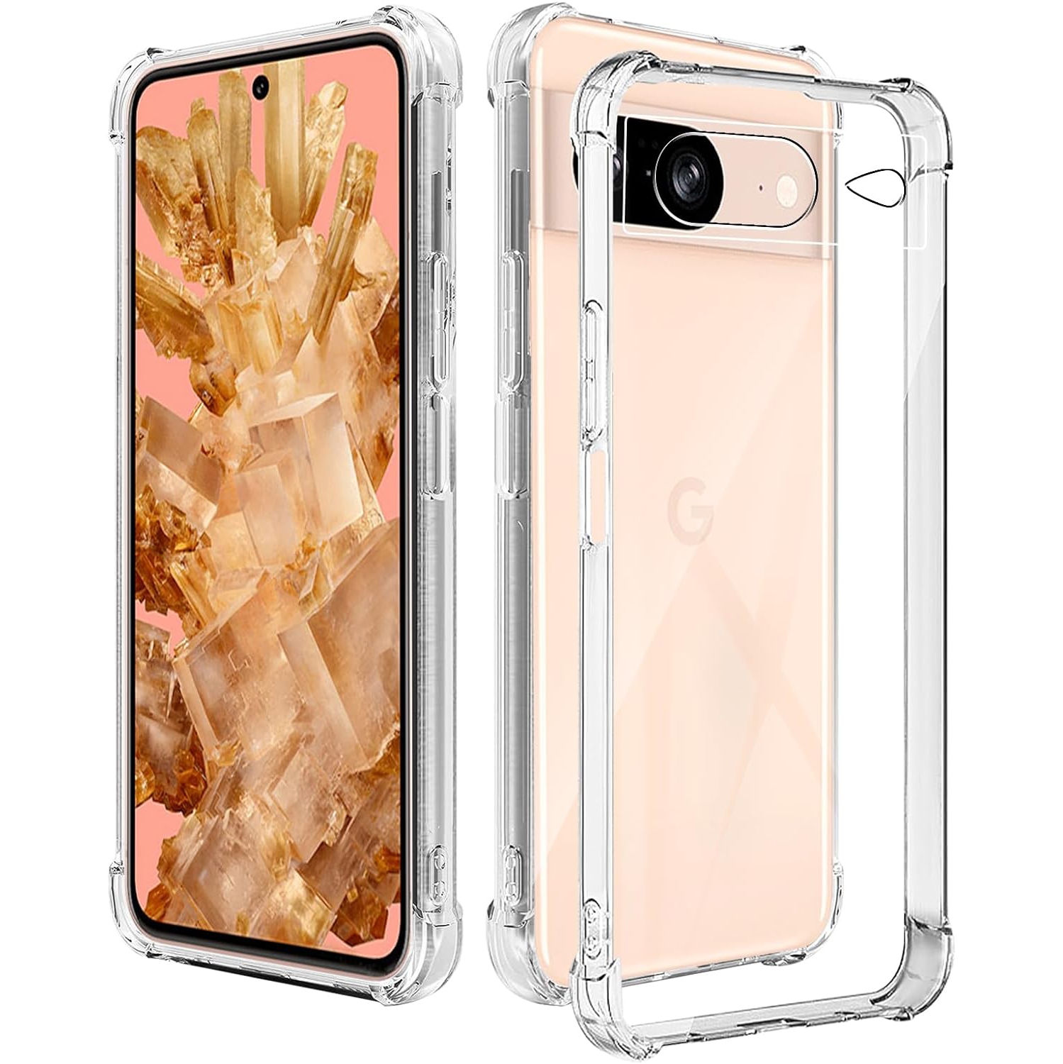 【CSmart】 Thin TPU Bumper Soft Case Back Cover for Google Pixel 8 2023, Clear
