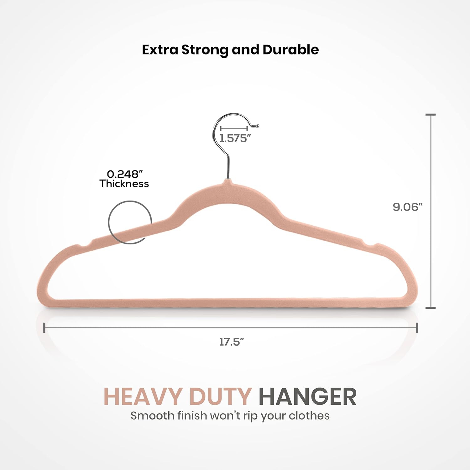 Utopia Home Premium Velvet Hangers 30 Pack - Non-Slip Clothes Pink Suit with 360 Degree Rotatable Hook Heavy Duty Coat