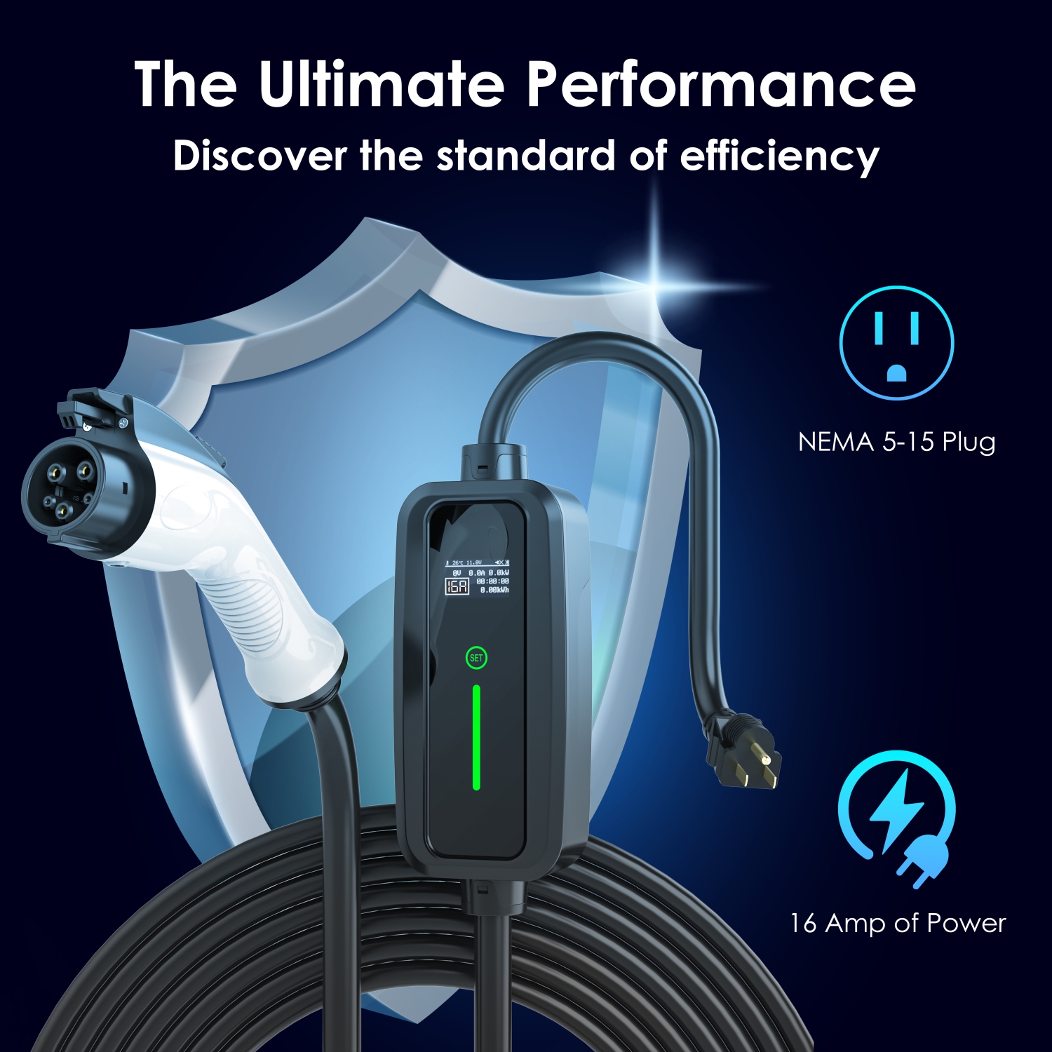 Rexing Level 2 EV Charger, UL Tested and Certified, (NEMA 14-50