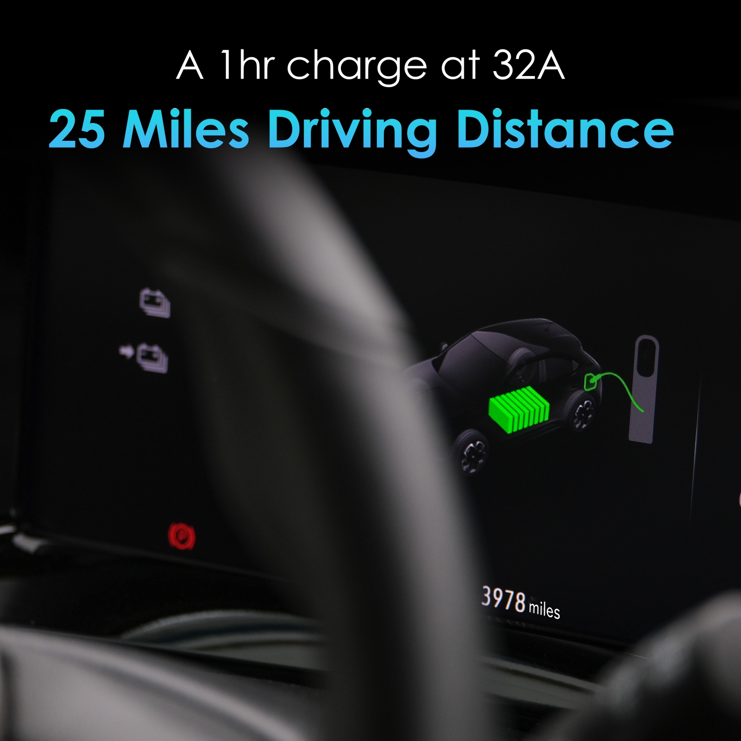 Rexing Level 2 EV Charger, UL Tested and Certified, Portable Electric Vehicle Charging Station for All J1772 EVs, 17 ft Extension Cord & J1772 Cable